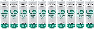 Saft Pack of 10 LS14500 3.6 V AA batteries
