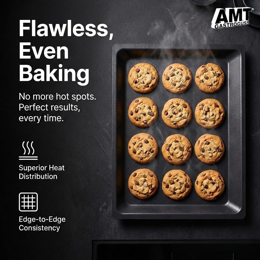 AMT Gastroguss The "World´S [...]" Next Generation´s Baking Plate, 17.6 x 13.4 in, 1.2 in high, cast Aluminum, Lotan® Non-Stick Coating, Non-Induction, AMZN-OP3447-US