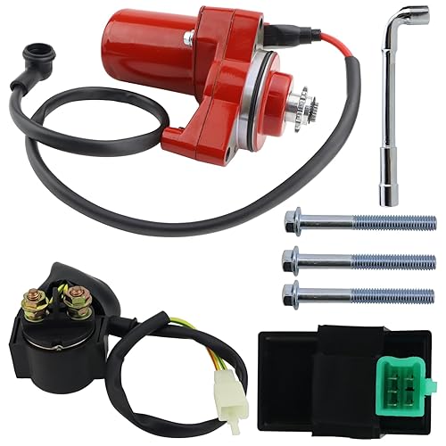Miniatura 8 de STABSOLI Motor de arranque de 3 pernos y relé y CDI para 50cc 70 cc 90cc 100 cc 110cc 125 cc ATV Dirt Bikes Go Karts Chinese Pit Bike Quad 4