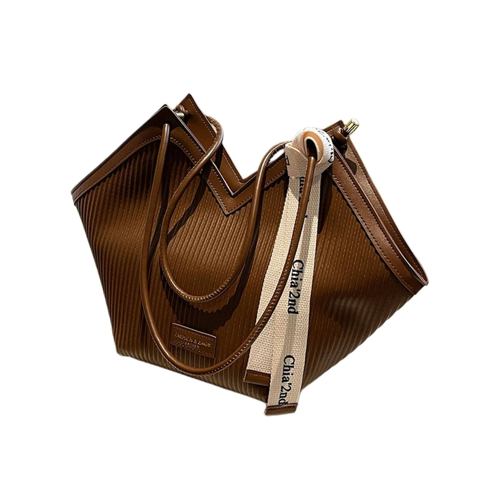 Borsa Casual A Tracolla Stile Pendolare Tote-Colore del Caffè-40 * 14 * 21