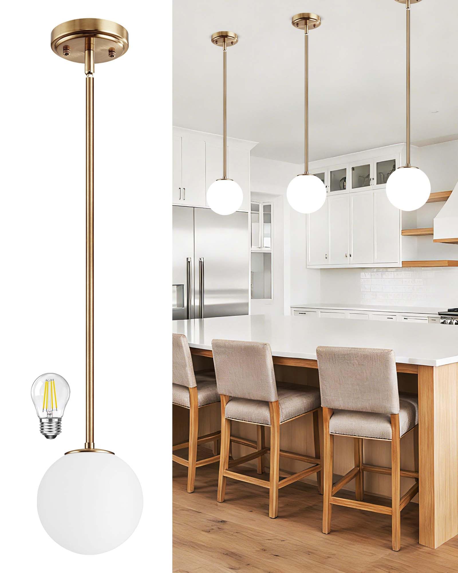 Photo 1 of Majade 7.4" Globe Pendant Light