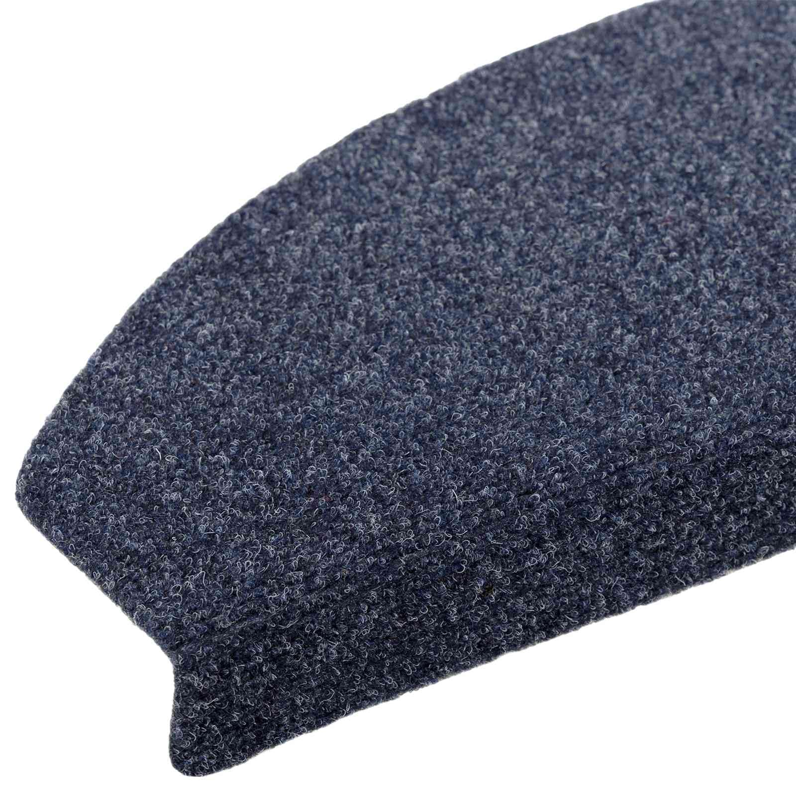 Samoprzylepne ochraniacze na schody, 15 szt., niebieskie, 80 x 24,5 x 3,5 cm, antypoślizgowe, półokrągłe, tłumiące odgłosy kroków, bezpieczeństwo, do drewnianych schodów wewnątrz