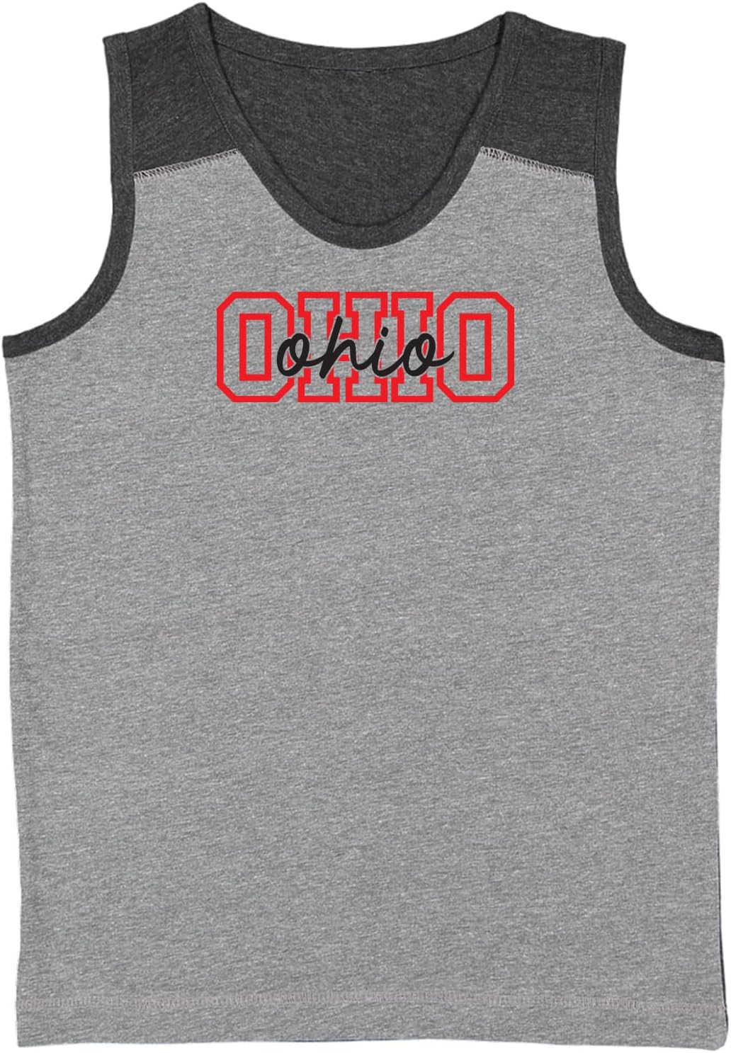Ohio Collegiate & Script Sports Youth Contrast Back Tank Top