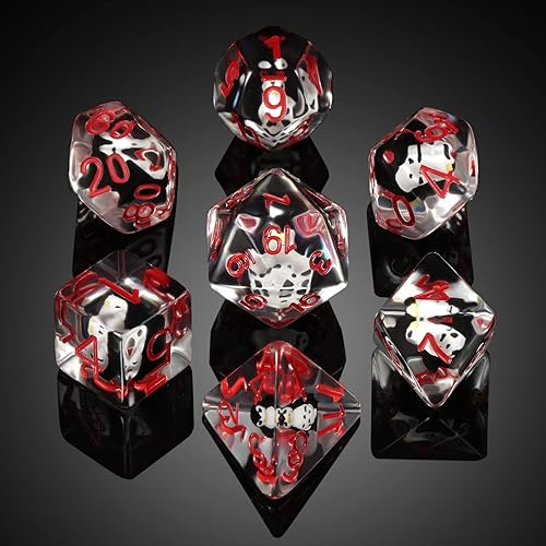 Miniatura 5 de Juego de dados DND de pingüino, lindos dados de resina con núcleo de animal para Dungeon and Dragons D&D RPG MTG Pathfinder