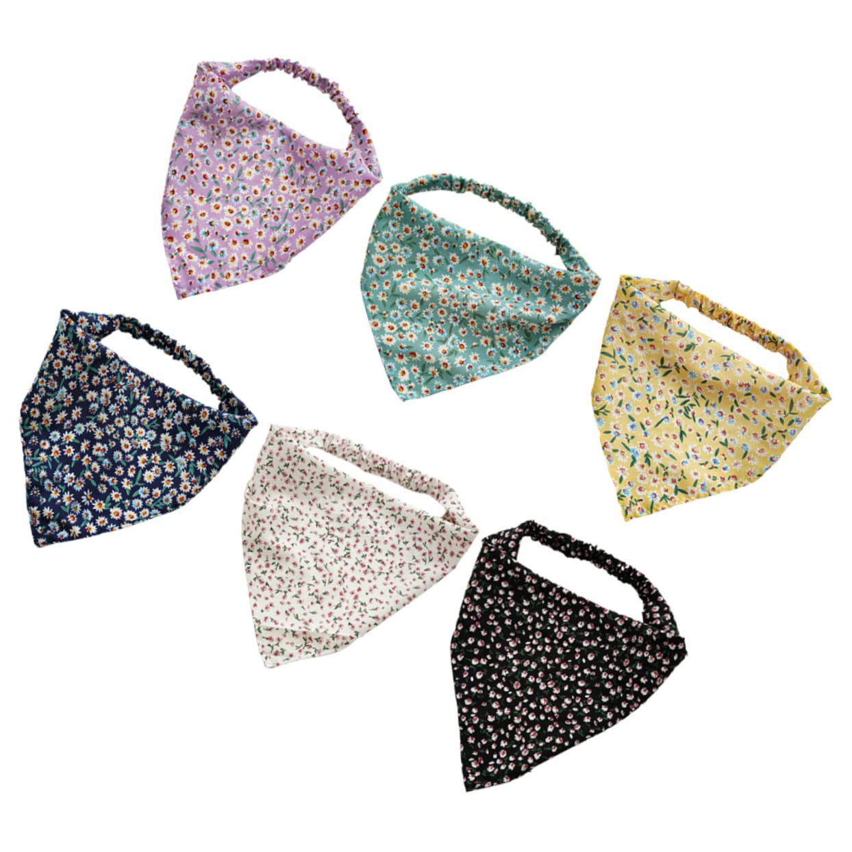 FRCOLOR 30pezzi Fasce Per Con Stampa Floreale Accessori Estivi Per Donne Adatti Per Festival e Attività All Aperto Elegante e Leggero Di Bandane Per Ragazze