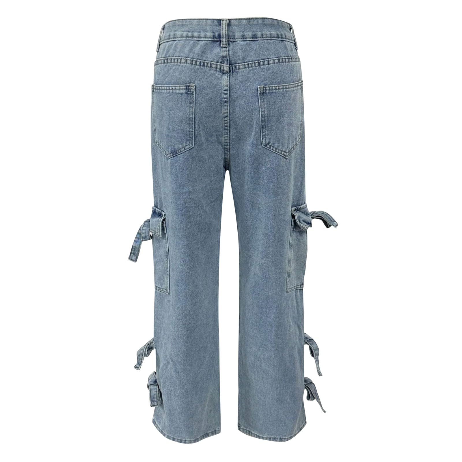 Jeans Donna Curvy Jeans Elasticizzati Leggeri Curvy Pantaloni Baggy Gamba Larga Larghi Tempo Libero Pantaloni Denim Vita Alta Casual con Tasche Moda Pantalone Wide Leg Comodi Vintage
