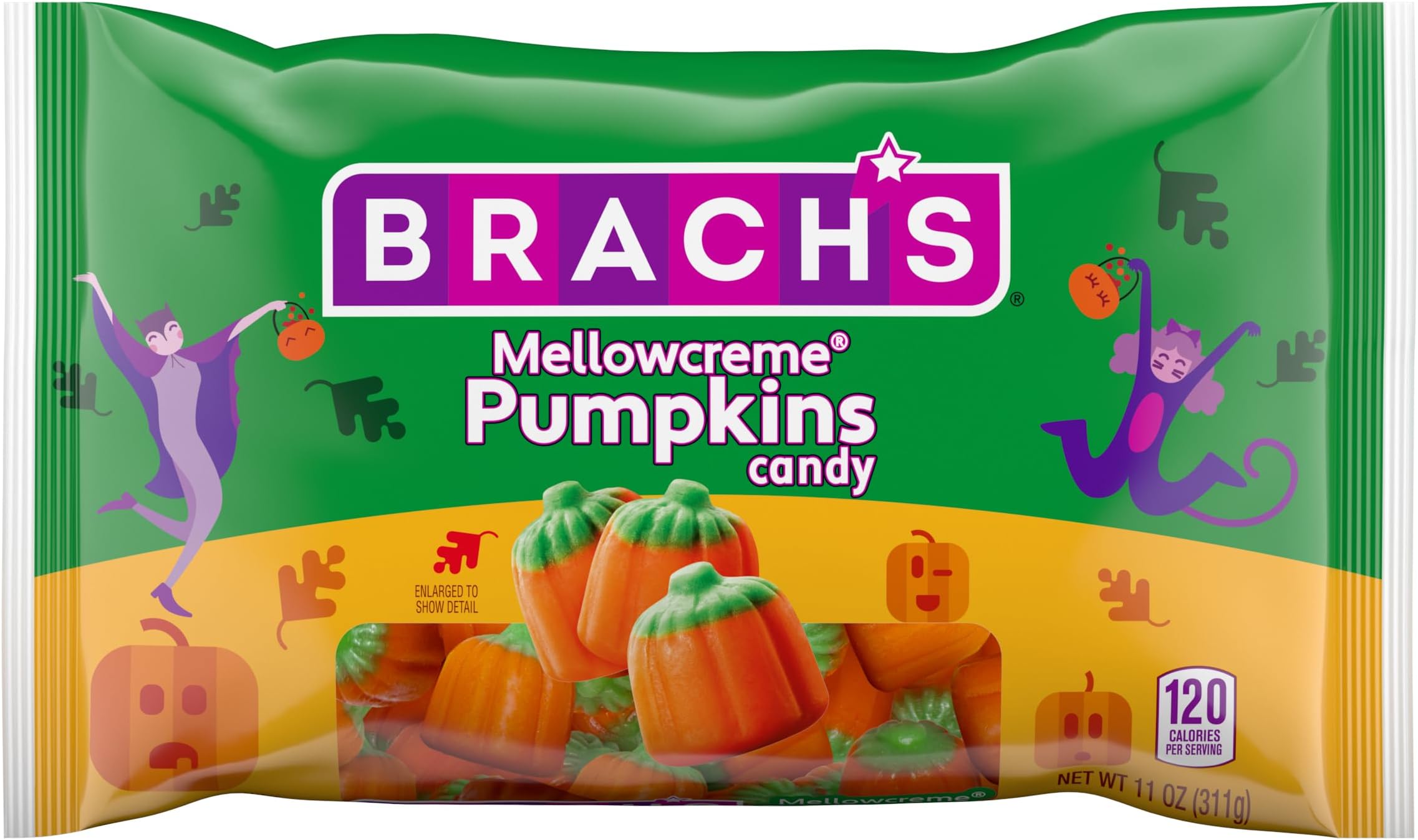 Brach's Pumpkin Mellowcremes, Halloween Candy, 11 oz Bag