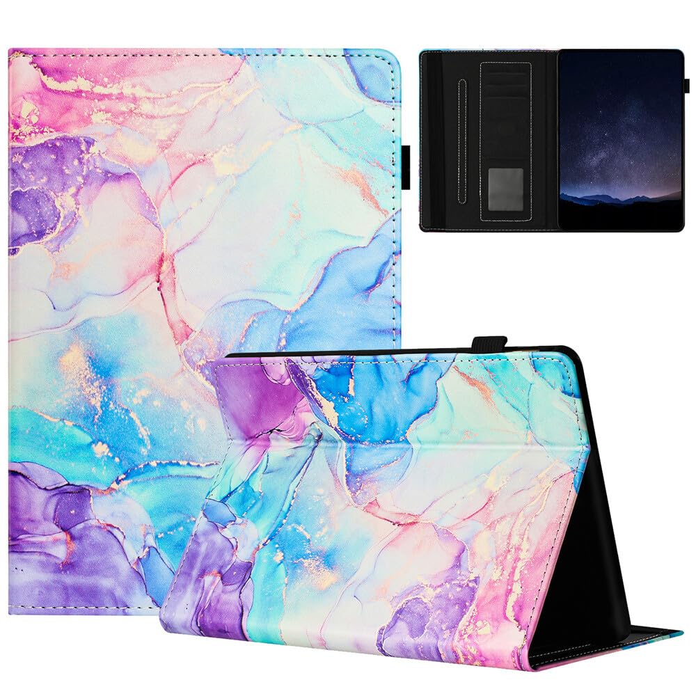 Generic - Funda con tapa para Kindle Paperwhite 4 (2018) de 10ª generación, diseño de mármol púrpura azul