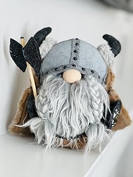 Amazon.com: Madanar Viking Gnome Dwarf Plush Doll Holding