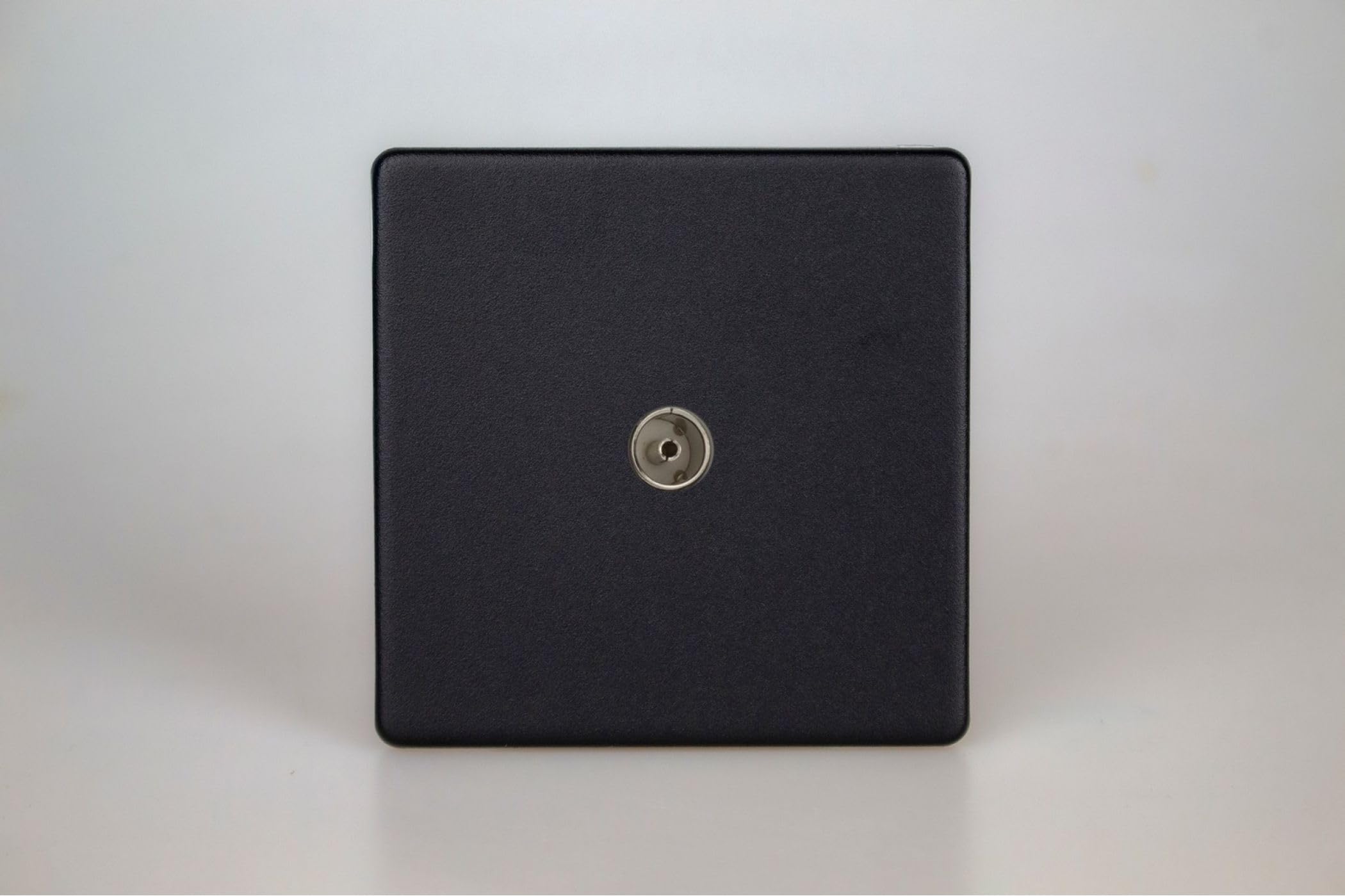 Coaxial Socket Black TV Co-Axial Urban Screwless Matt Plain Insert Varilight