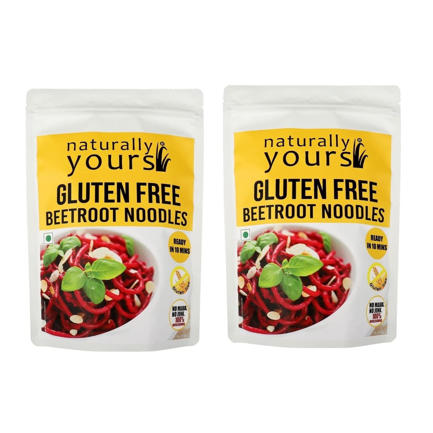 Naturally Yours, Beetroot Noodles, Gluten Free, includes Tastemaker, No Maida, No Preservatives, Non-Fried, Vegan, 100g Each/Net Weight 200g (Pack of 2) (B09JCF22T4) Amazon Price History, Amazon Price Tracker