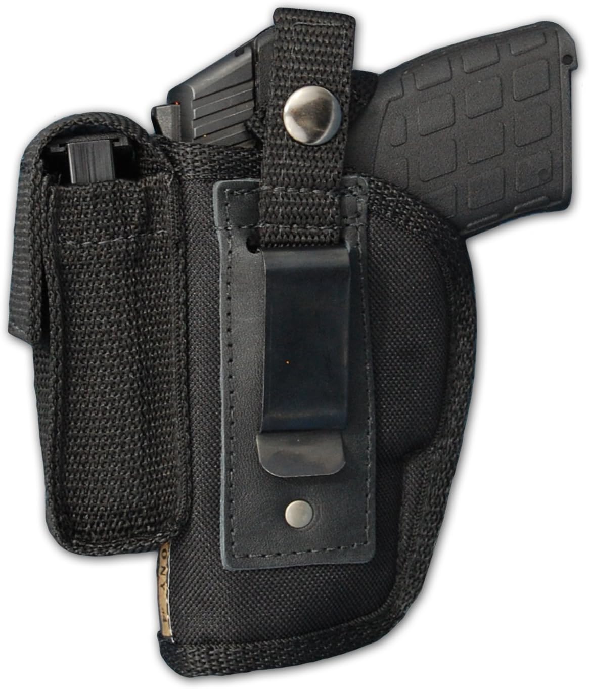 Barsony New Gun OWB Belt Holster w/Magazine Pouch for .380 Ultra-Compact 9mm 40 45 Pistols
