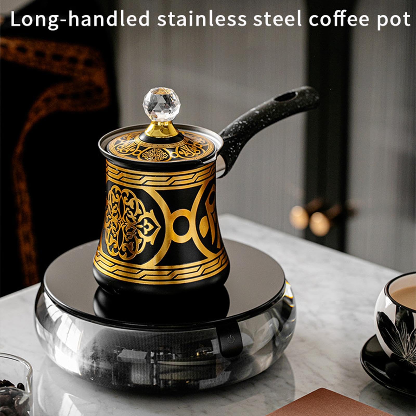 Cafetera Multifuncional, Portátil, También Se Puede Usar como Chocolatera, Fácil de Limpiar, con Asa Y Accesorios, 750 ml