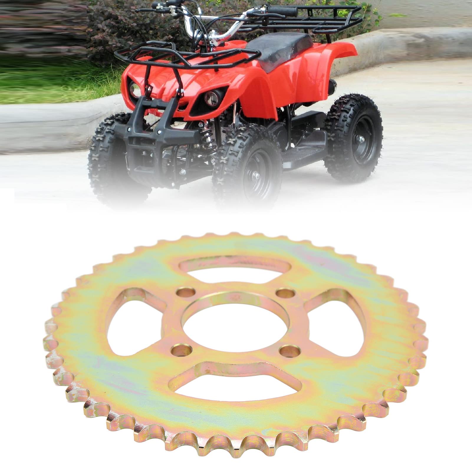 Pignon de chaîne à 40 dents, pignon en acier au carbone pour ATV, adapté aux chaînes de 530, alésage de 58 mm, à 4 trous, pièce de rechange avant ou arrière pour TaoTao, Roketa,