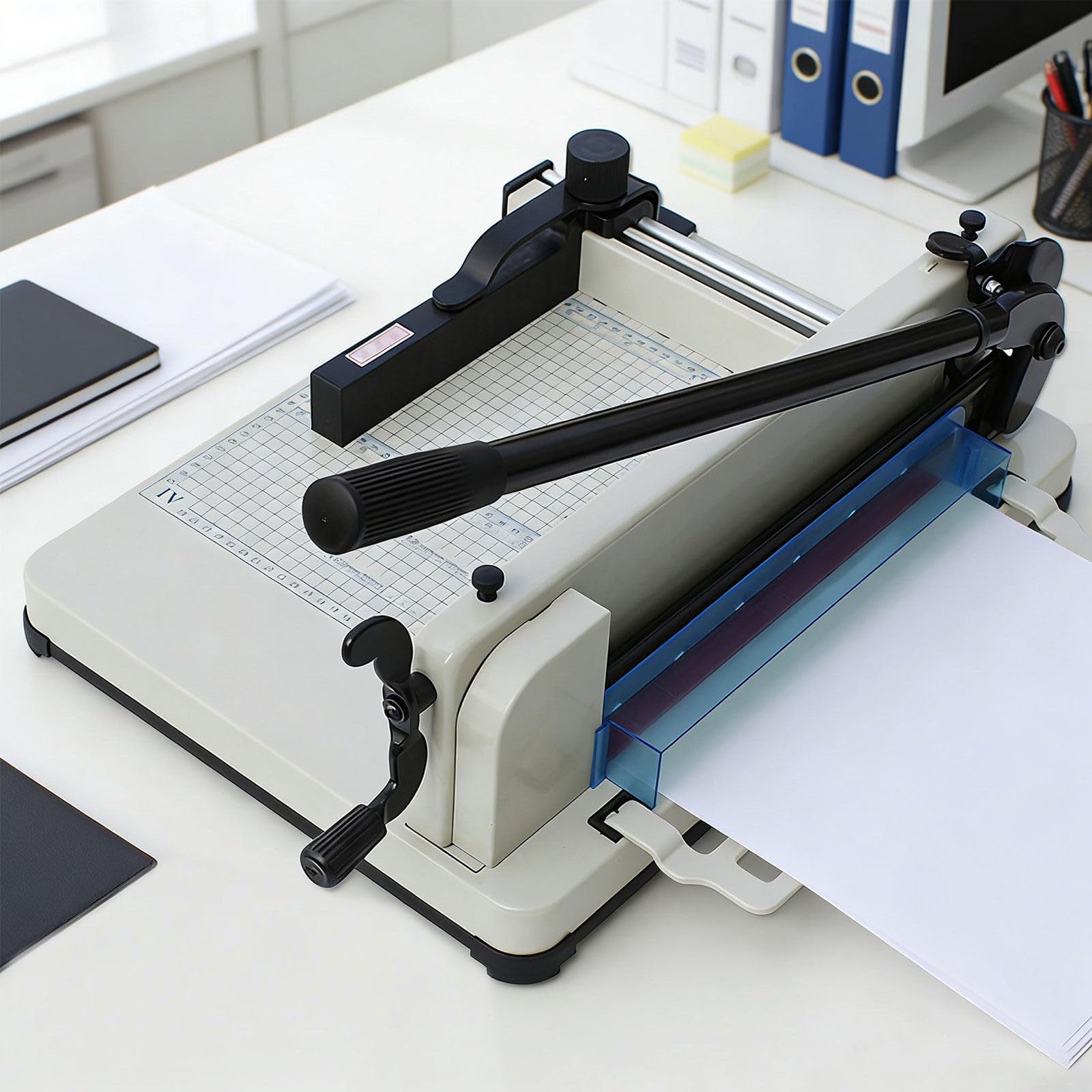 Taglierina professionale a ghigliottina resistente A4/A3, lama da 30,5 cm/43,2 cm, taglia fino a 400 fogli, ideale per ufficio e stampa
