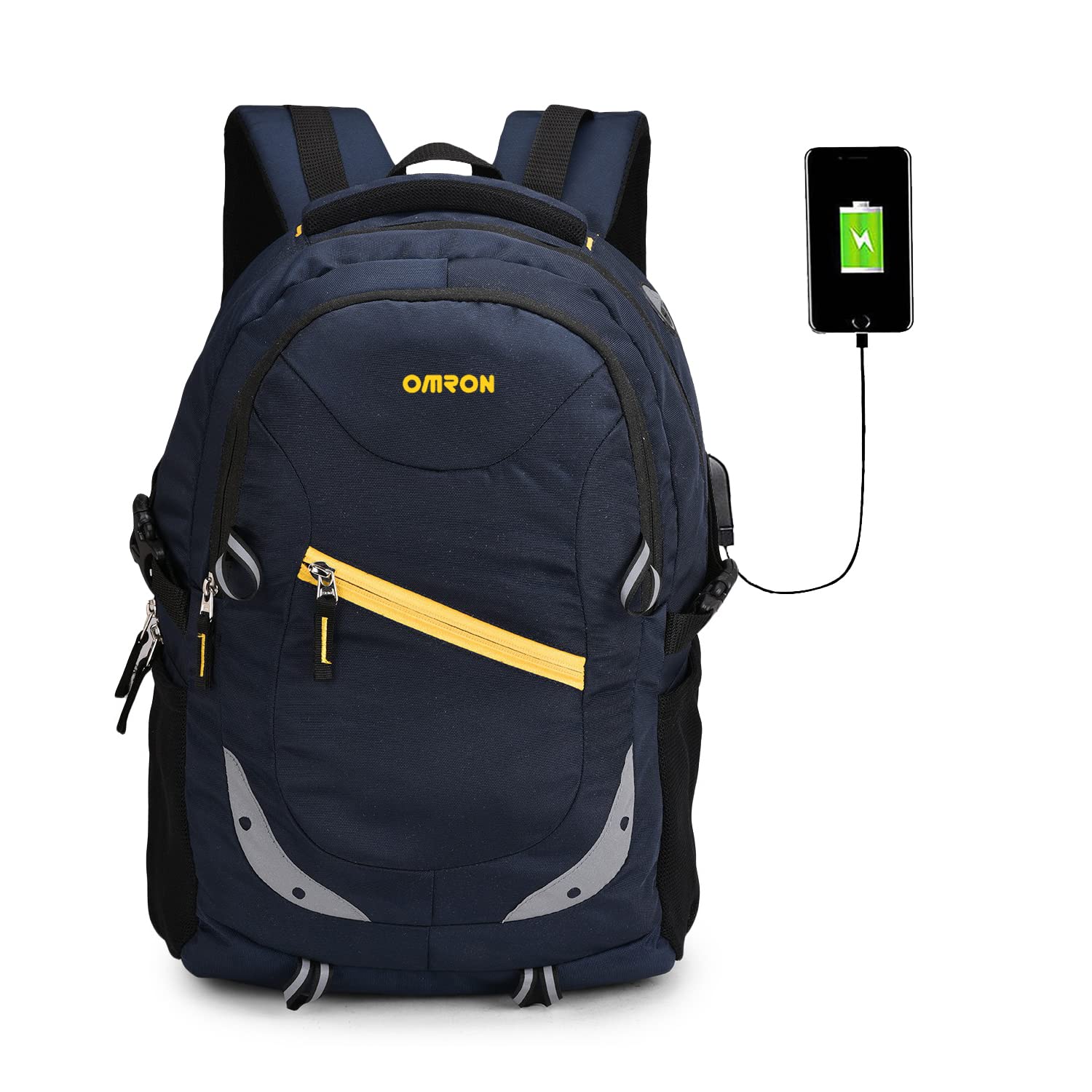 OMRON BAGS Smart Backpack With Ready to Charge for Office, College & Travel For Men And Women, 35L Laptop Backpack (Blue) (B0BXJ81C4V) Amazon Price History, Amazon Price Tracker