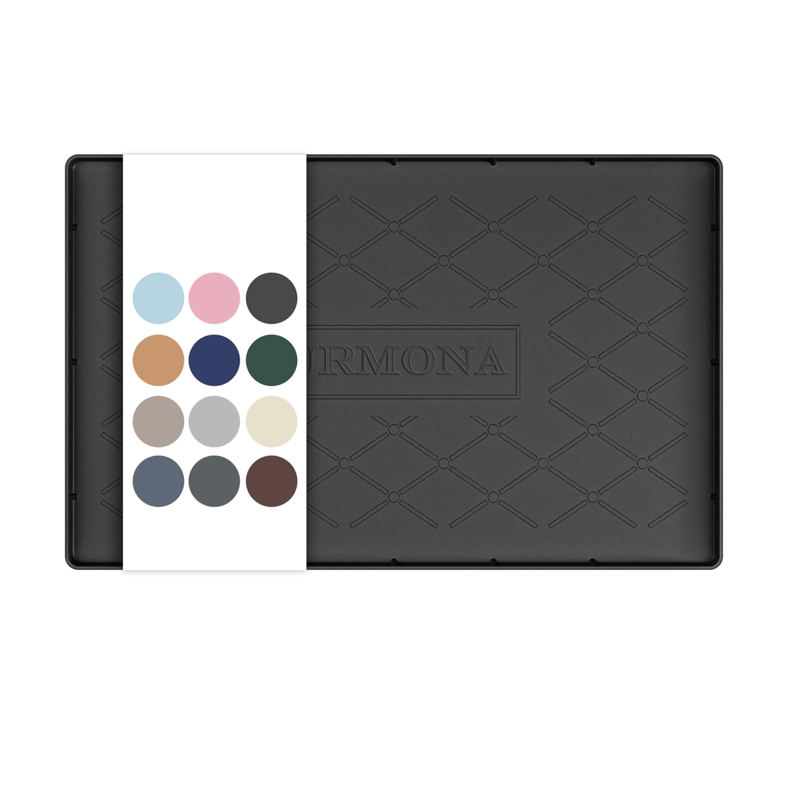 URMONA Under Sink Mat 30 x 48 cm, Waterproof Silicone Cabinet Protector