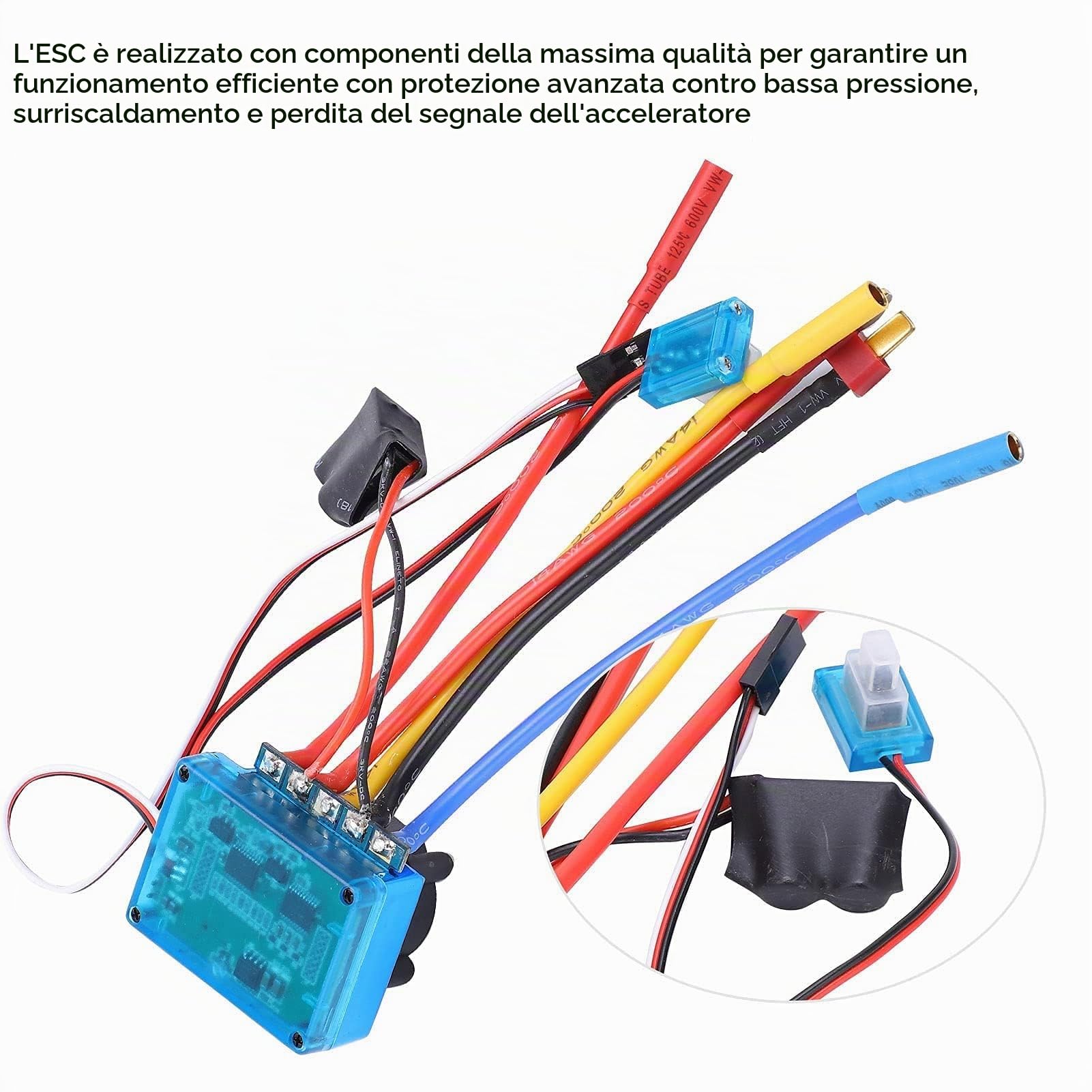 Vbestlife RC 3650 2300KV Impermeabile 4 Poli Motore Brushless Con 80A ESC Combo Set Adatto Per 1/10 Telecomando Auto RC Accessori