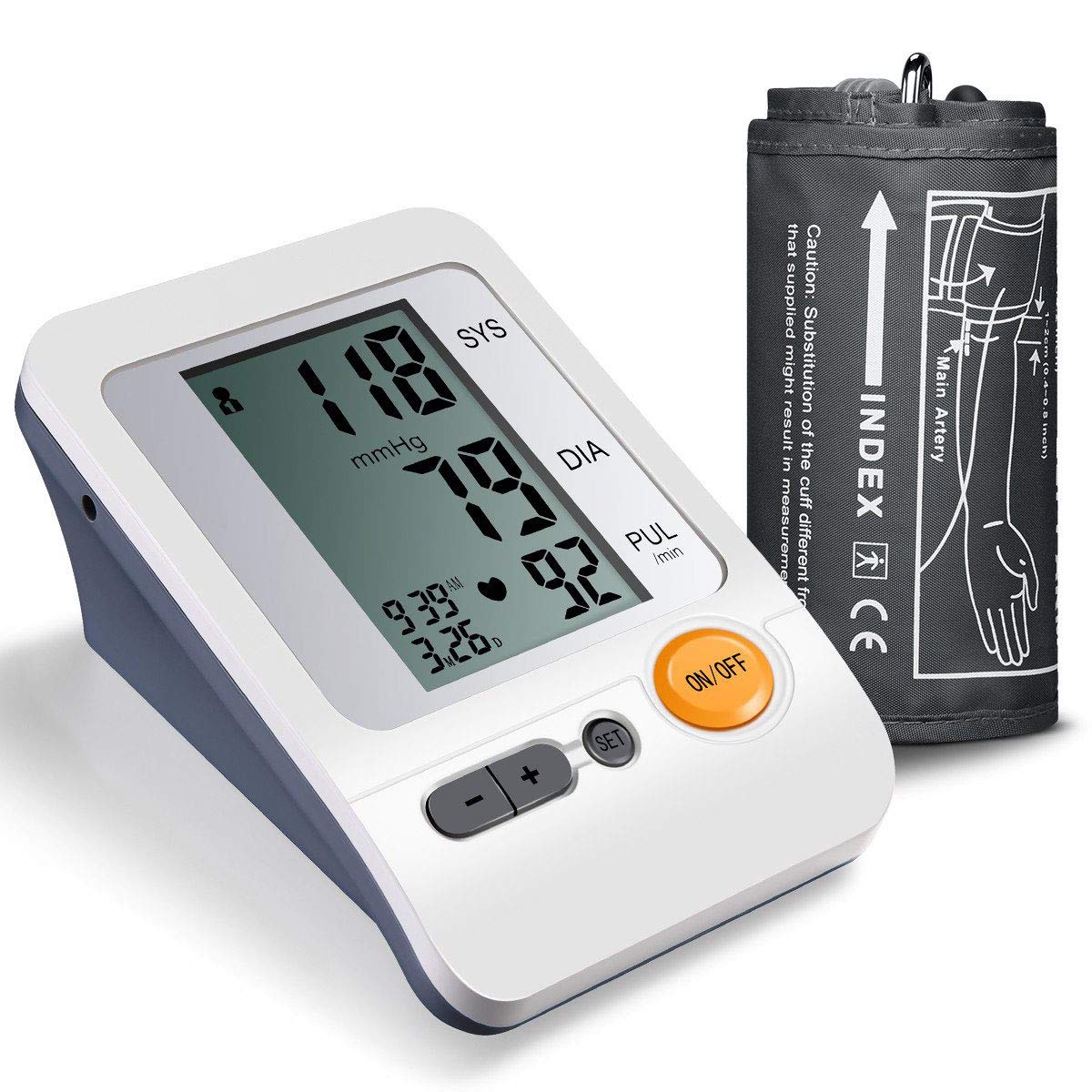 Monitor de presión Arterial del Brazo Superior - Monitor de presión Arterial Digital automático con Bolsa de Almacenamiento - Detector de latidos Irregulares e hipertensión