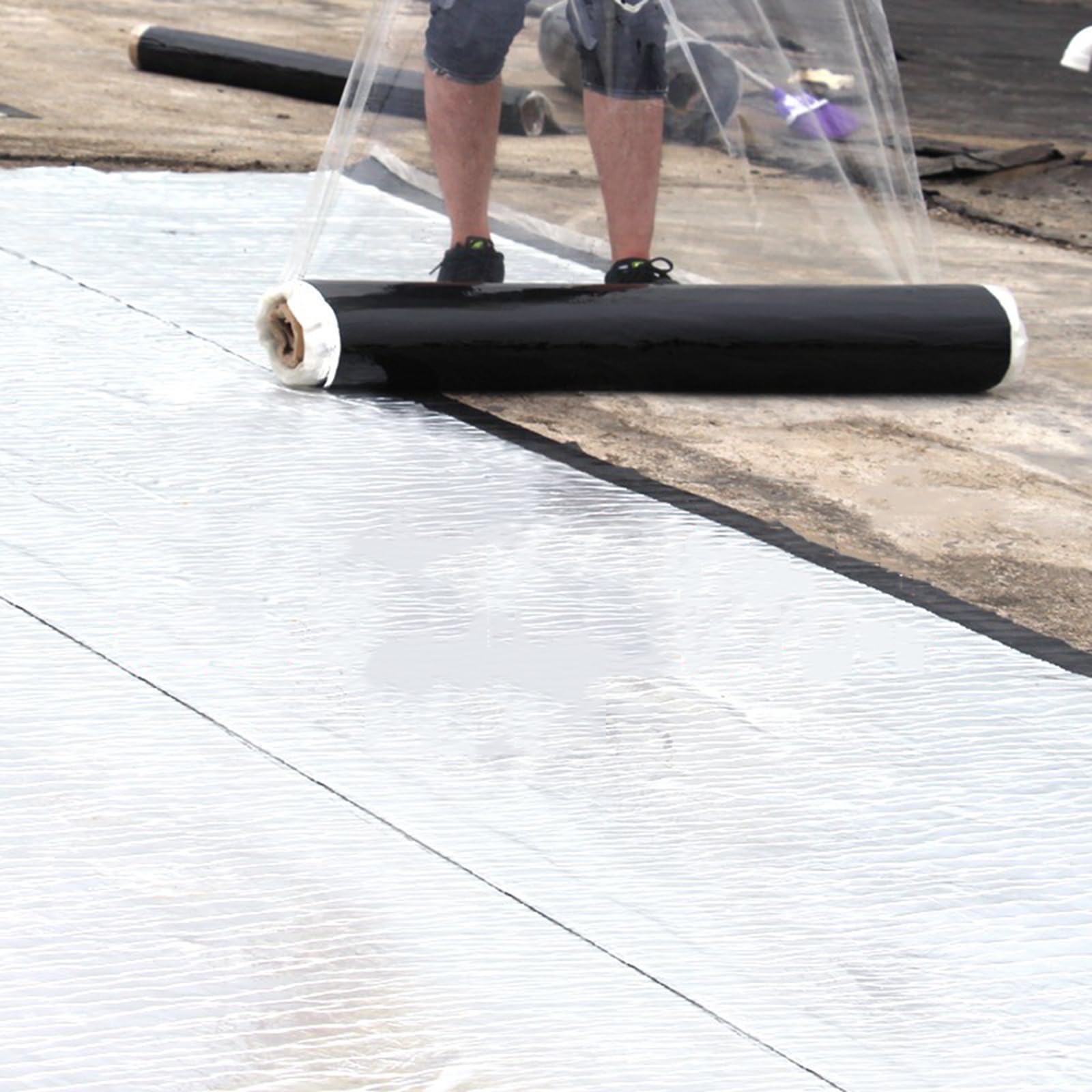 Cinta de reparación impermeable, cinta de sellado autoadhesiva, cinta de lámina de revestimiento de aluminio, cinta bituminosa, impermeable y aislante del calor, para parche de canalones con orificio