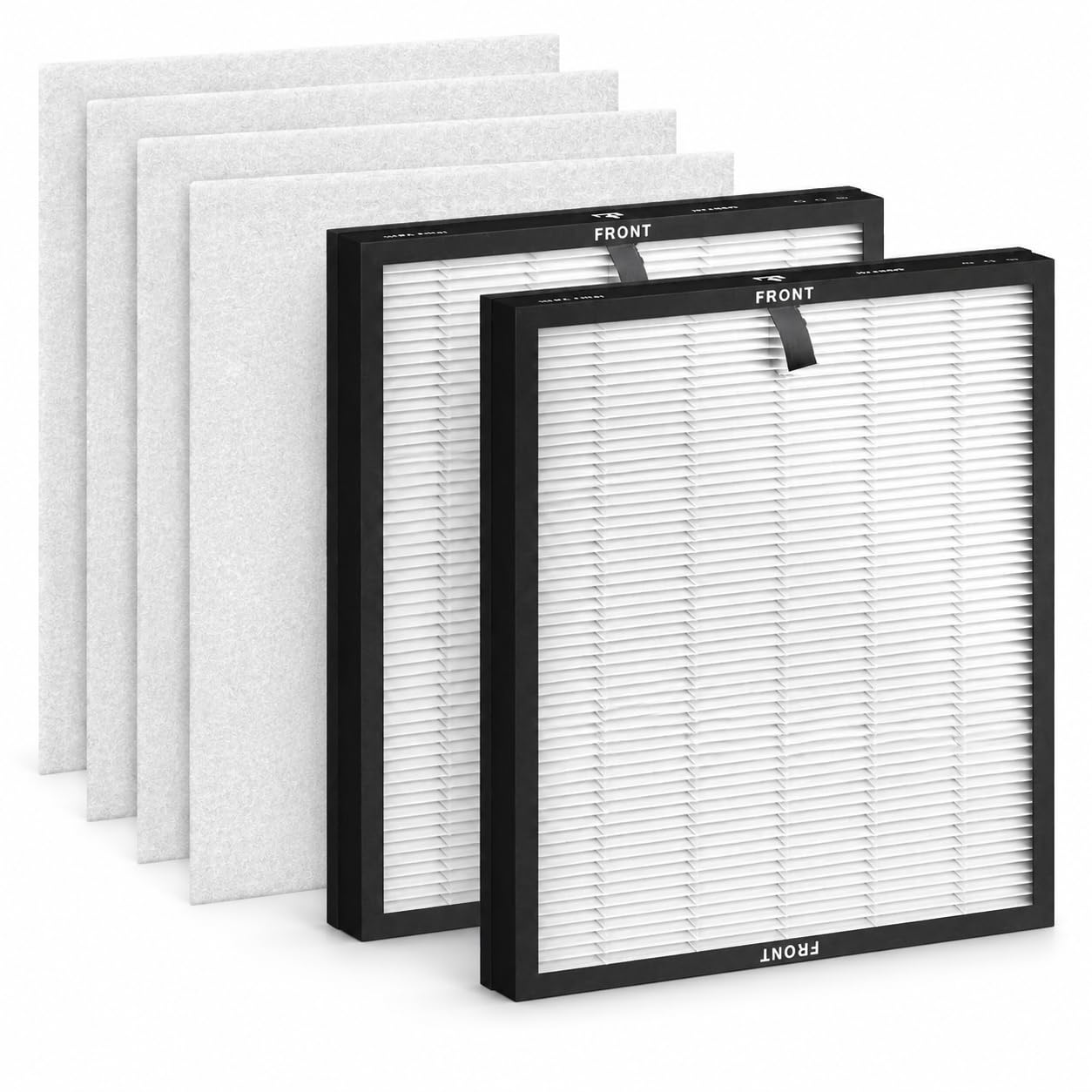 HY4866 Replacement Filter Compatible with MORENTO HY4866 / HY4866-WF/YIOU M1 Air Purifier, 3-in-1, 2 Pack H13 True HEPA & Activated Carbon Air Filter with 4 Pack Pre-filter cotton