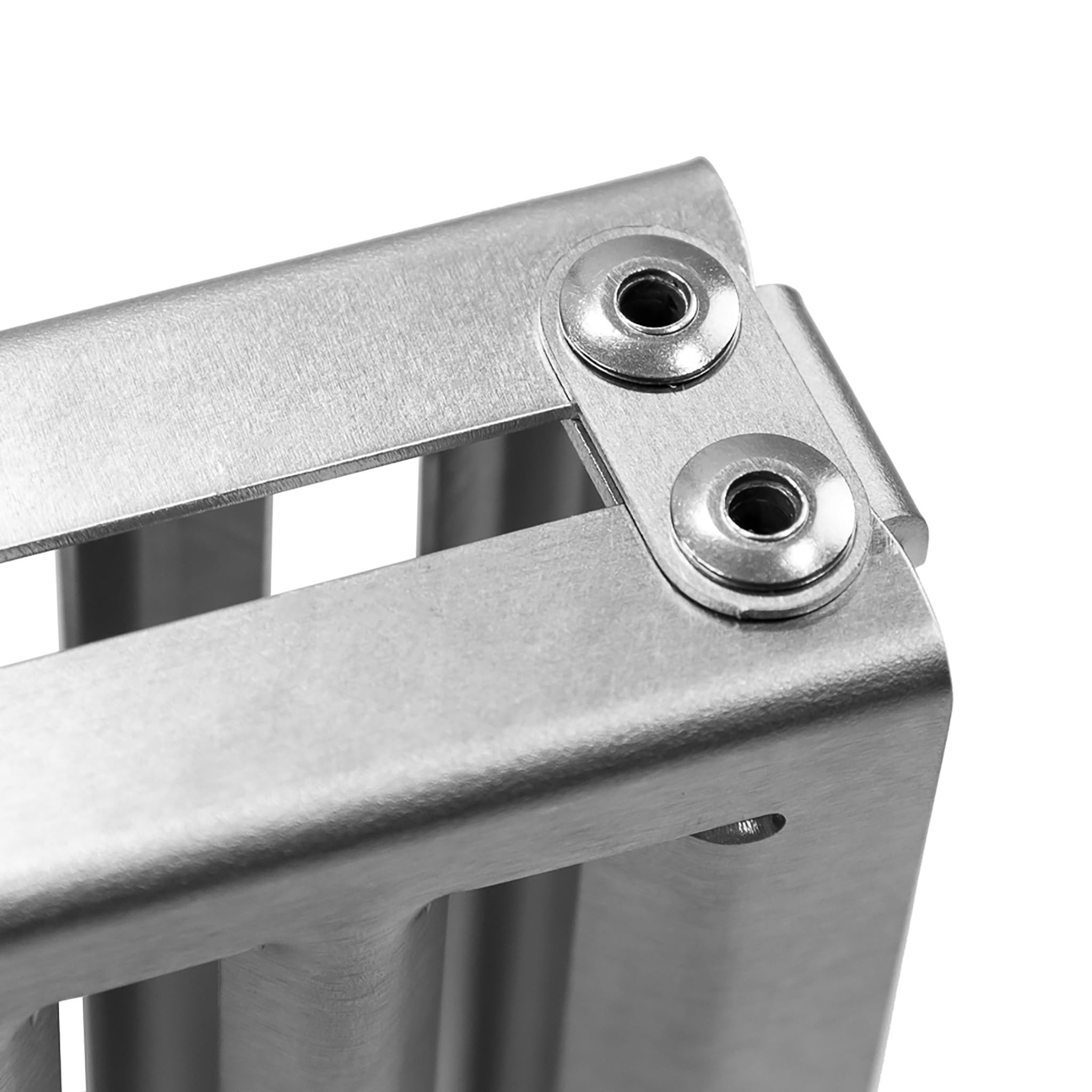 FENNEK Klapprost XL con custodia, griglia mobile, versione extra stabile 56x24 cm, acciaio inox, resistente alle temperature | Made in Germany