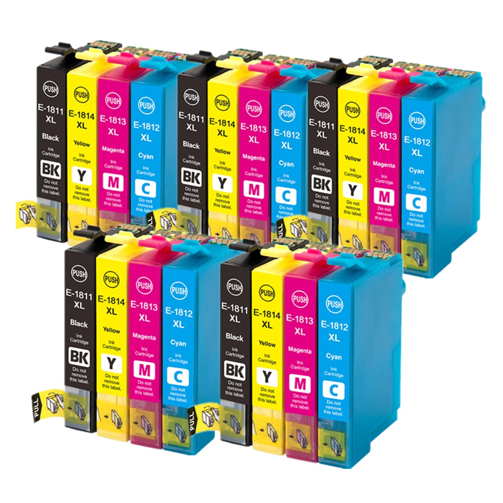 Cartouches d’Encre 18XL, Compatible avec Epson, XP102 XP202 XP205