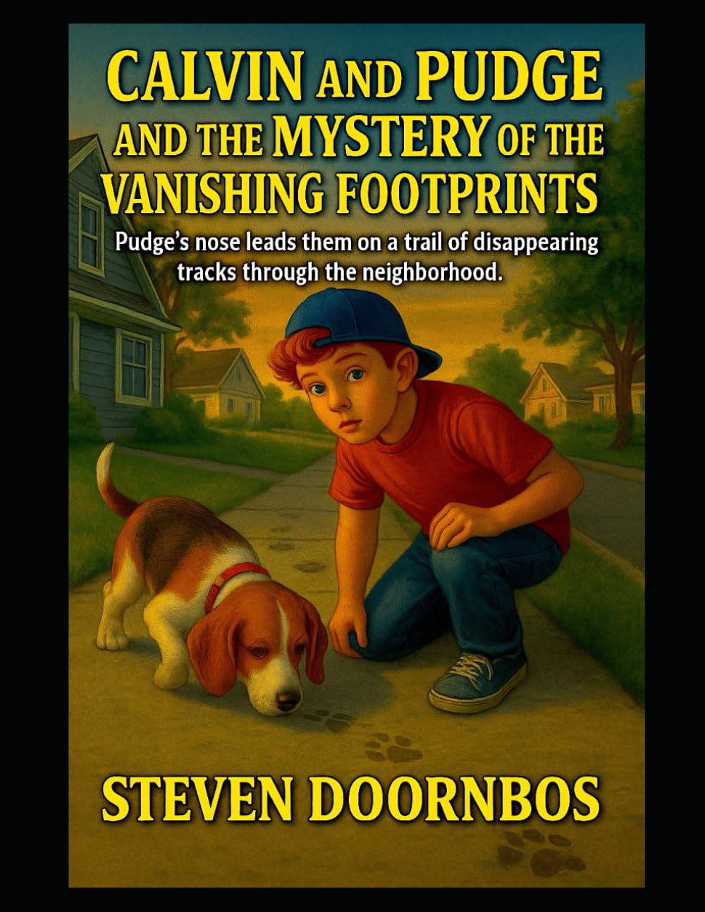 Calvin and Pudge and the Mystery of the Vanishing Footprints. A read to me book for kids 5-12 year old.: Pudge's nose leads them on a trail of disappearing tracks through the neighborhood.