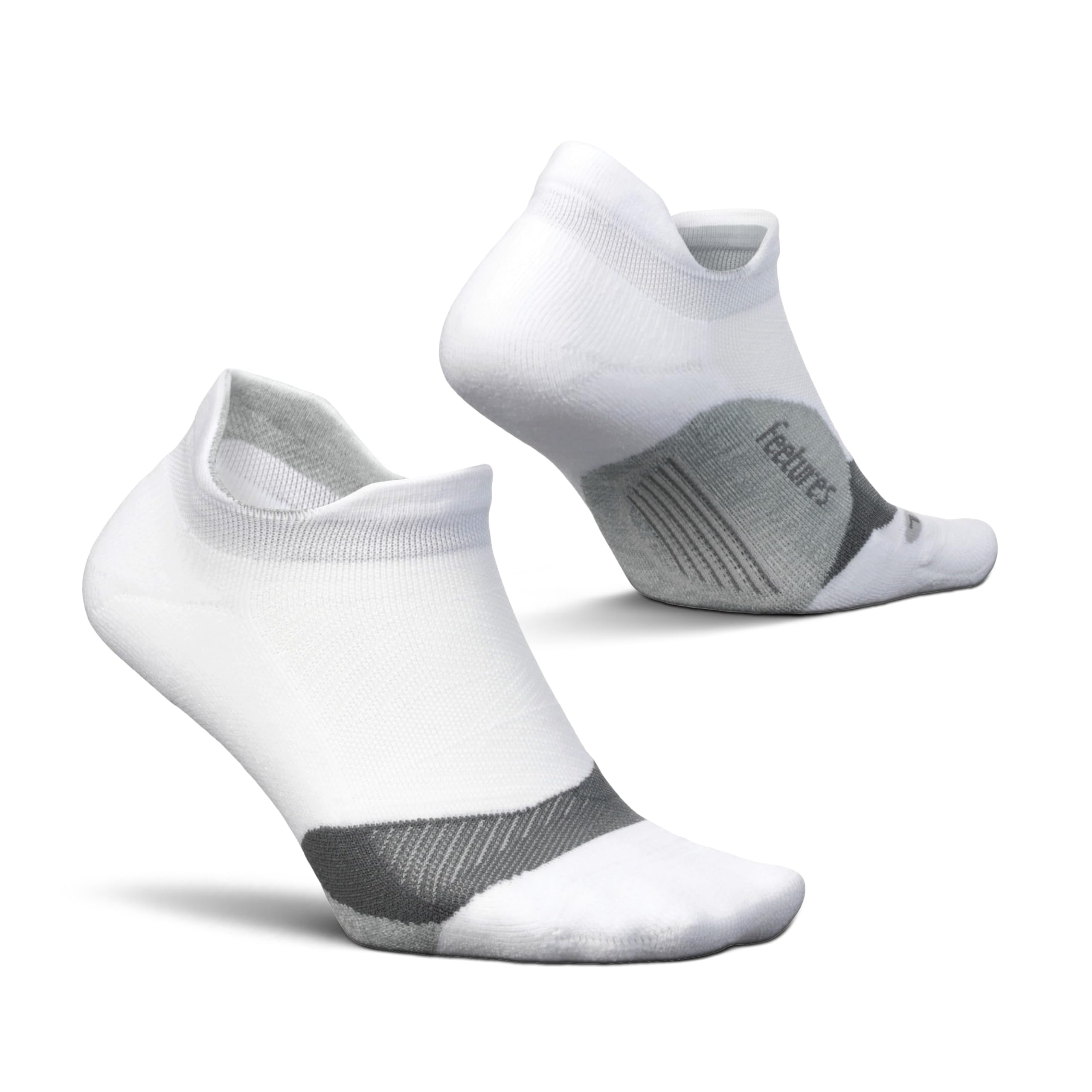 Feetures Elite Light Cushion No Show Tab Athletic Ankle Socks - Sport Sock with Targeted Compression