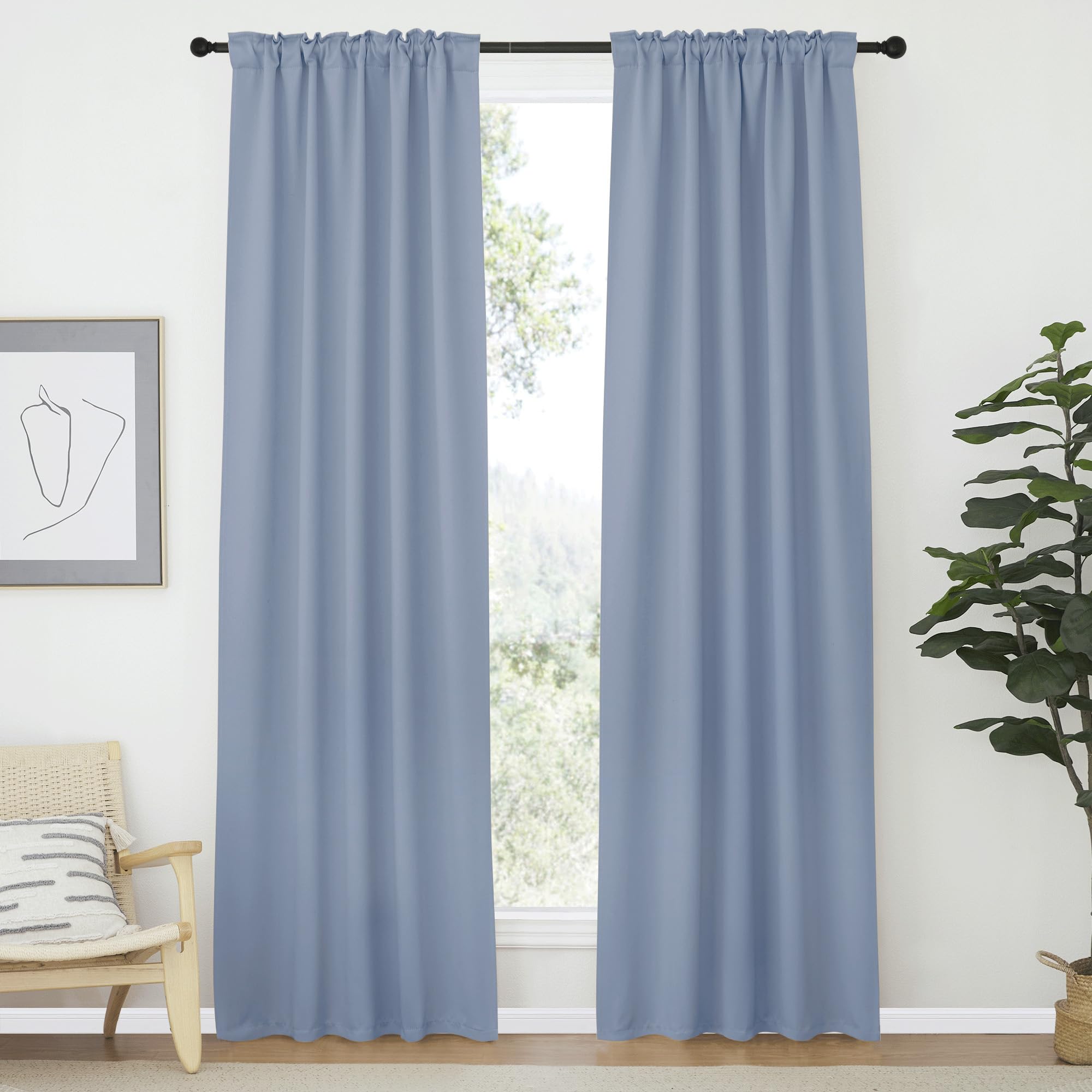 Amazon.com: NICETOWN Vertical Blinds Window Curtain Panels