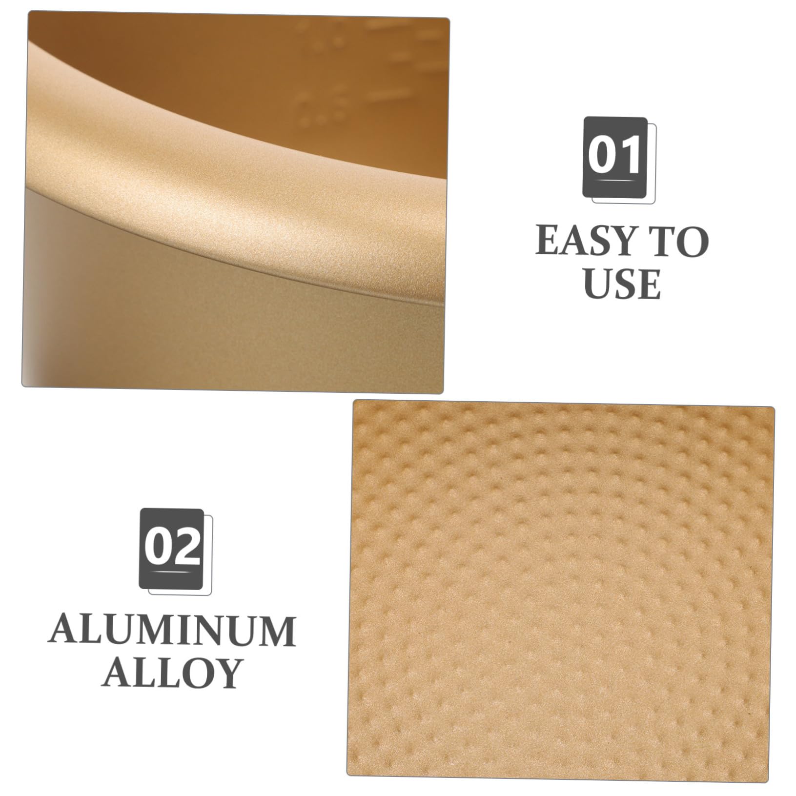 Cabilock Cuve Intérieure Antiadhésive pour Cuiseur à Riz 4l en Alliage D'aluminium, Facile à Utiliser, Adaptée pour Remplacement de Doublure et Cuisson Polyvalente