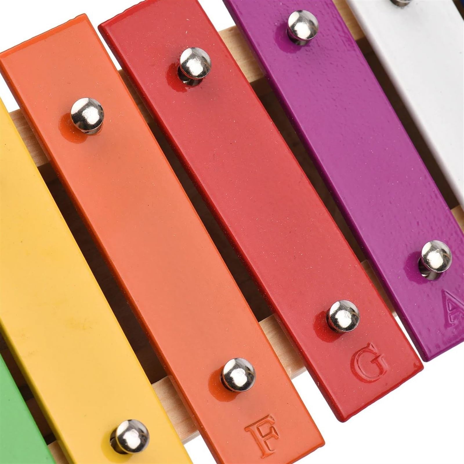 Ksylofon 15 Uwaga Glockenspiel Ksylofon Drewniana Podstawa Kolorowe Aluminiowe Pręty Instrument Muzyczny Perkusja