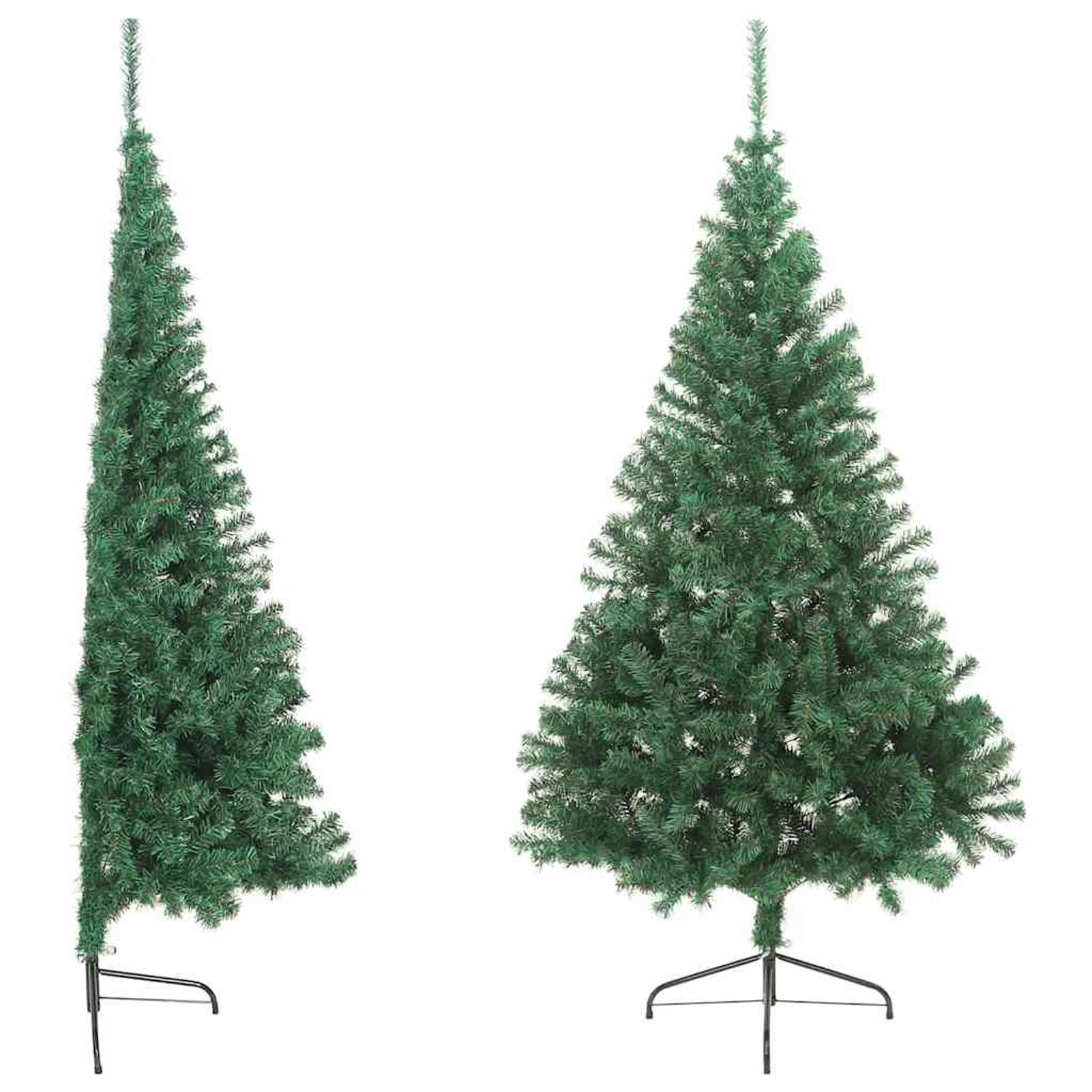 Albero di Natale Artificiale Met¨¤ con Supporto Verde 180 cm PVC