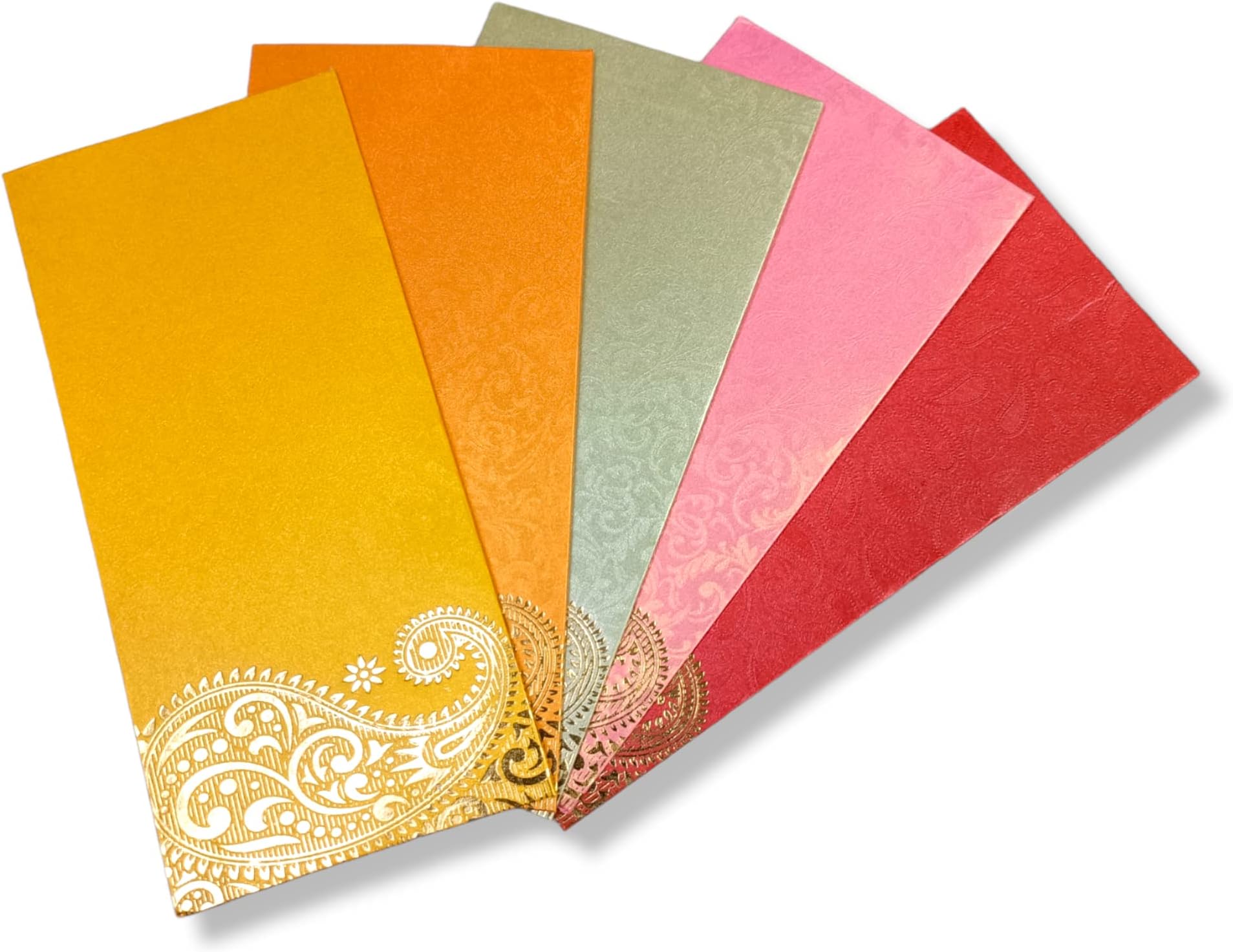 Envelope House pack of 50 Multicolour premium Metallic envelopes for