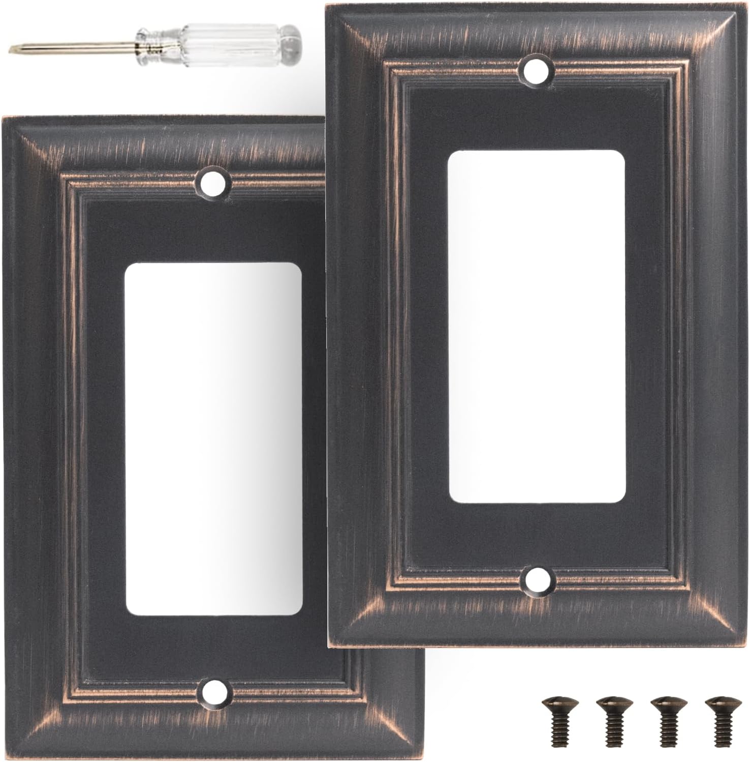 Mrayaki Wall Plate, Light Switch Cover, Metal Outlet Covers