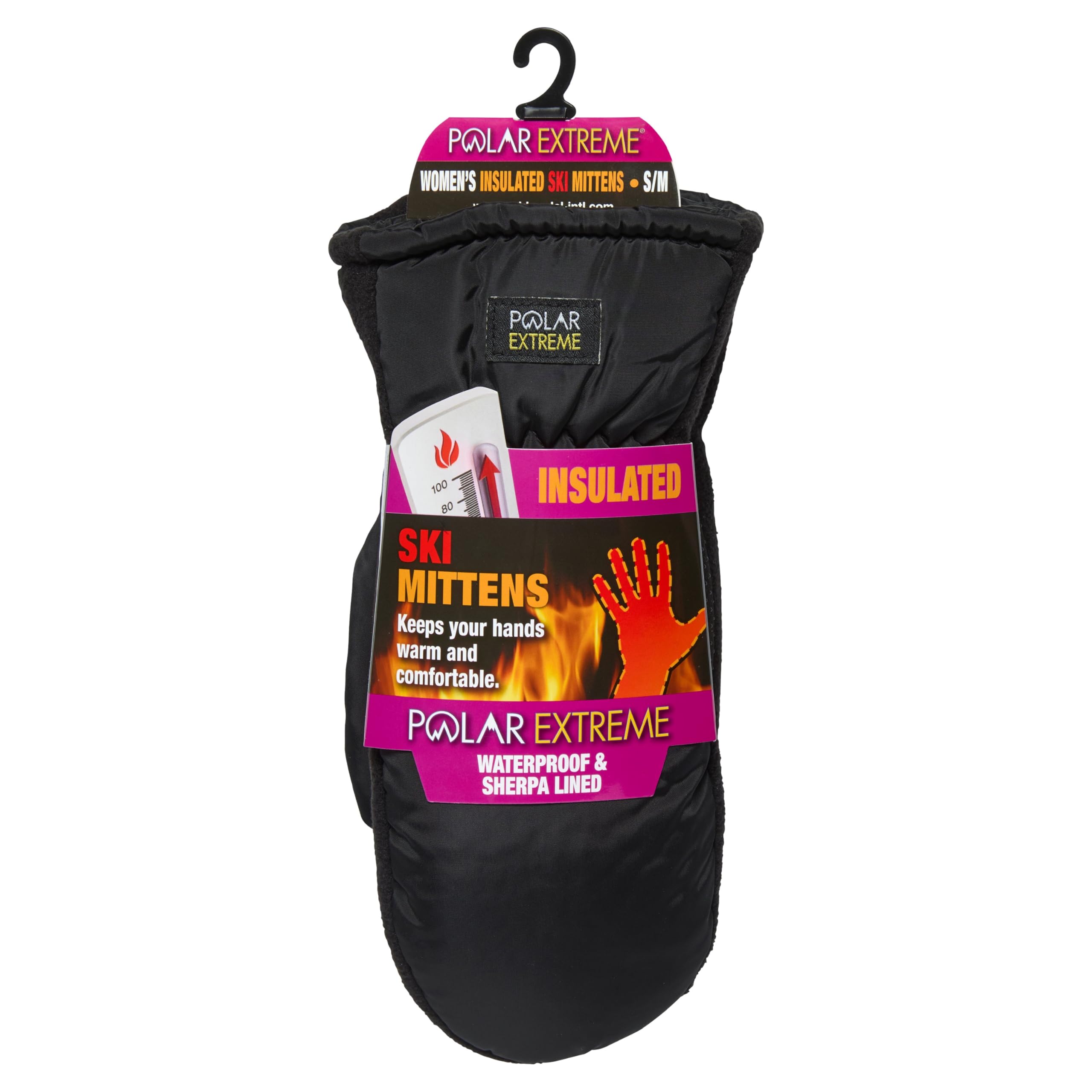 Polar ExtremeWomen’s Sherpa Lined Thermal Gloves – Insulated for Warmth, Winter Mittens, Cold Weather, All Sizes & Colors