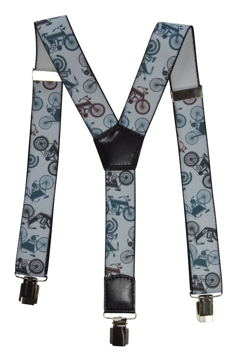 Bretelle Per Bambini Olata Con Pinguini - Elastiche, Regolabili Fino A 62 Cm - Unisex 1-5 Anni