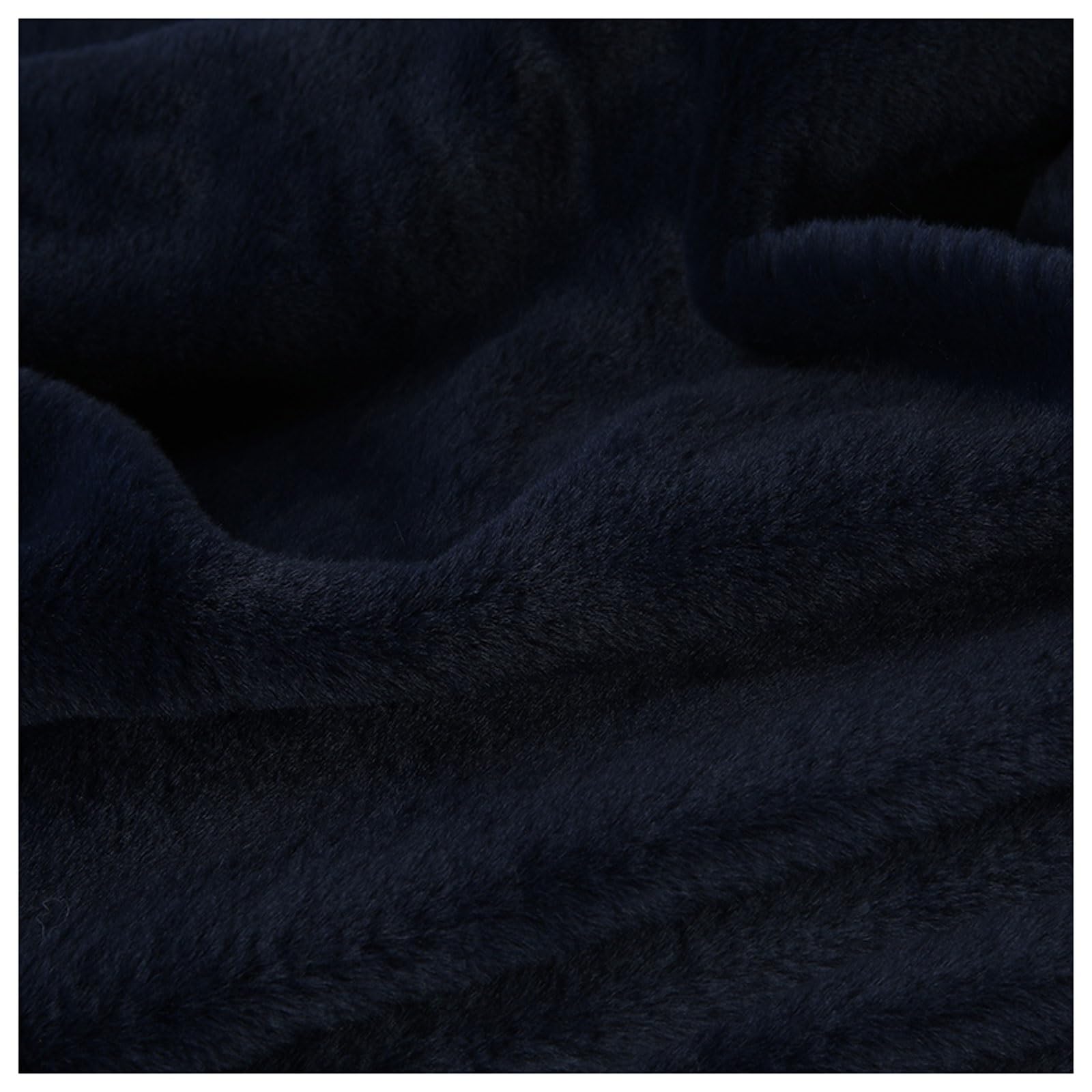 Short Pile Plain Fun Faux Fur Fabric Material, Soft Plush Faux Imitation Fur Material, for Costume, Cosplay, Art Crafts, Photography Backdrops, Home Decor, Toys, 50x160cm, 59 Colors (Color : Blue 9)