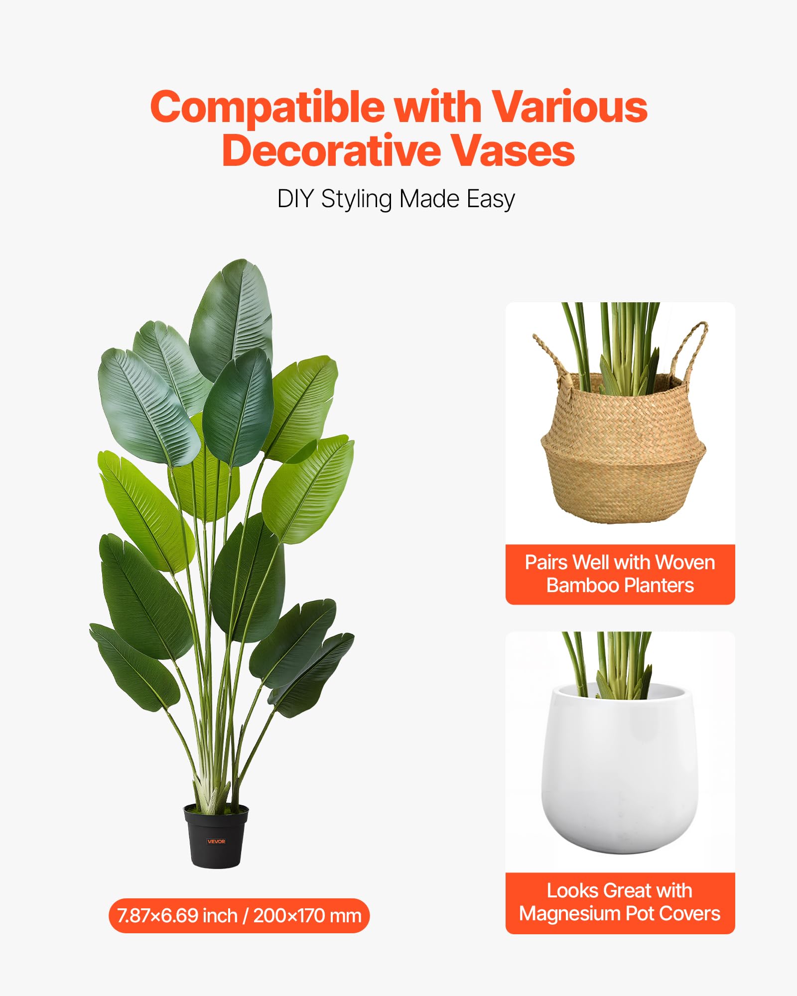 Amazon.com: VEVOR Artificial Bird of Paradise 6 ft Tall, Fake