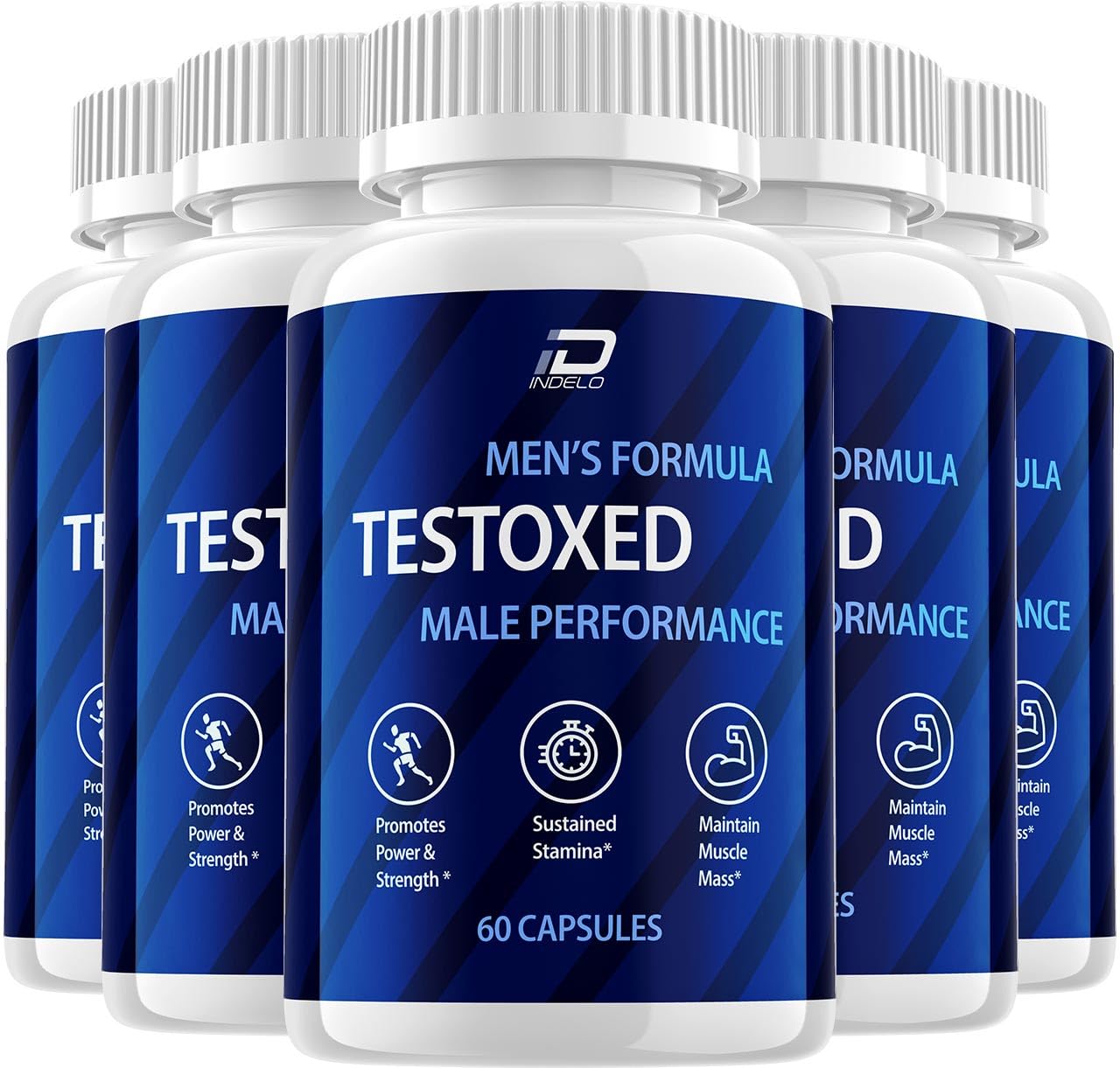 Testoxed Capsules Supplement, Testoxed Advanced Men Wellness Support, Official Testoxed Maximum Strength Energy Performance, Testoxed Premium Dietary Formula Reviews (5 Pack - 300 Capsules)