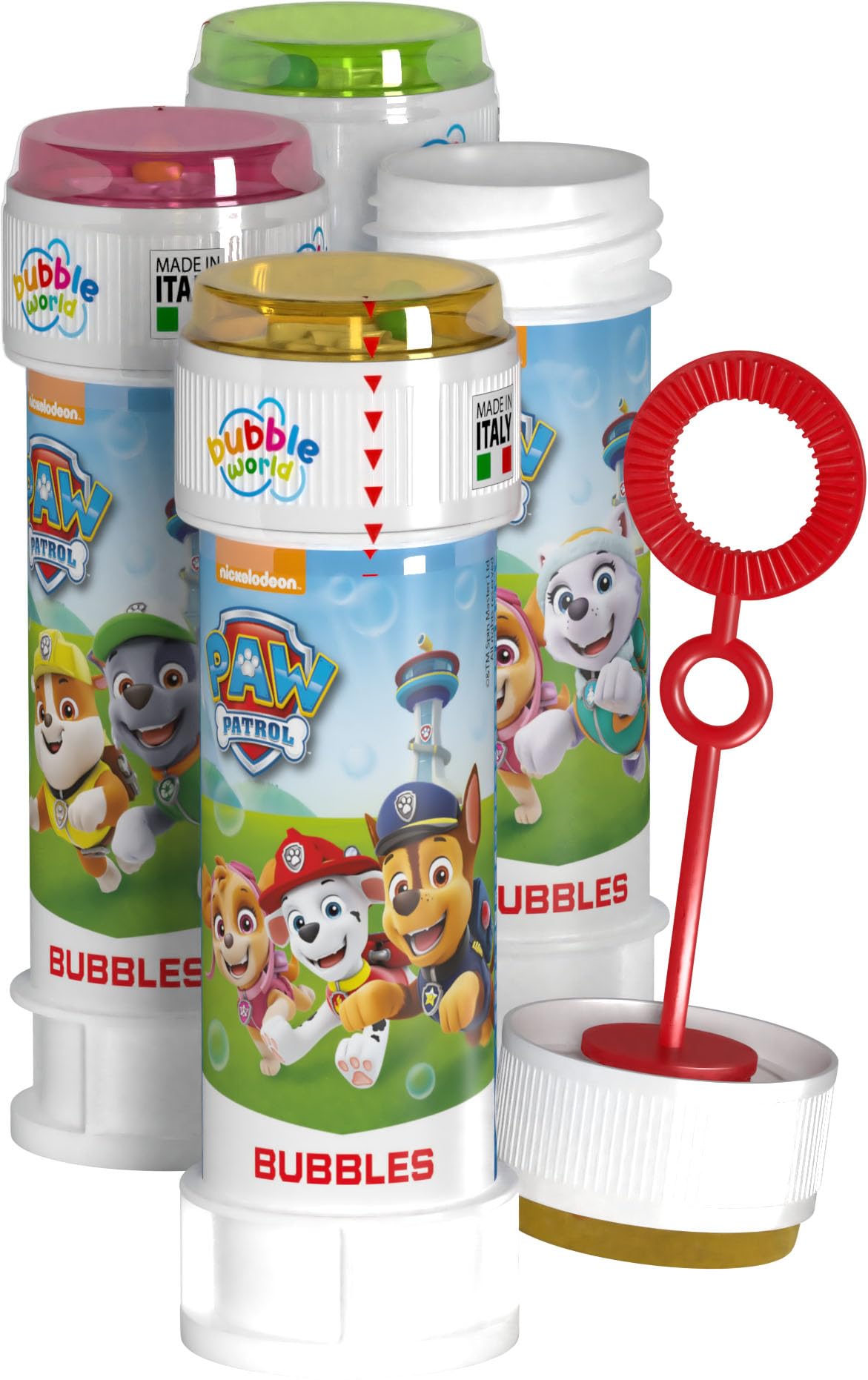 Anila's Paw Patrol Bubble Tubs with Wands, 60ml Solution & Maze Lid, Set of 36, Party Bag Fillers & Favours, Ages 3+ โ image 1