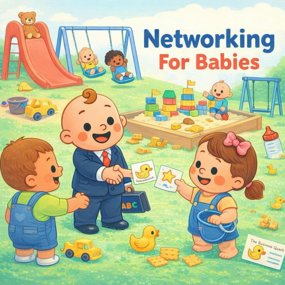 Networking for Babies: A funny rhyming playground story about making friends, sharing toys, and swapping doodle business cards (Grown-Up Lessons for Little Minds)
