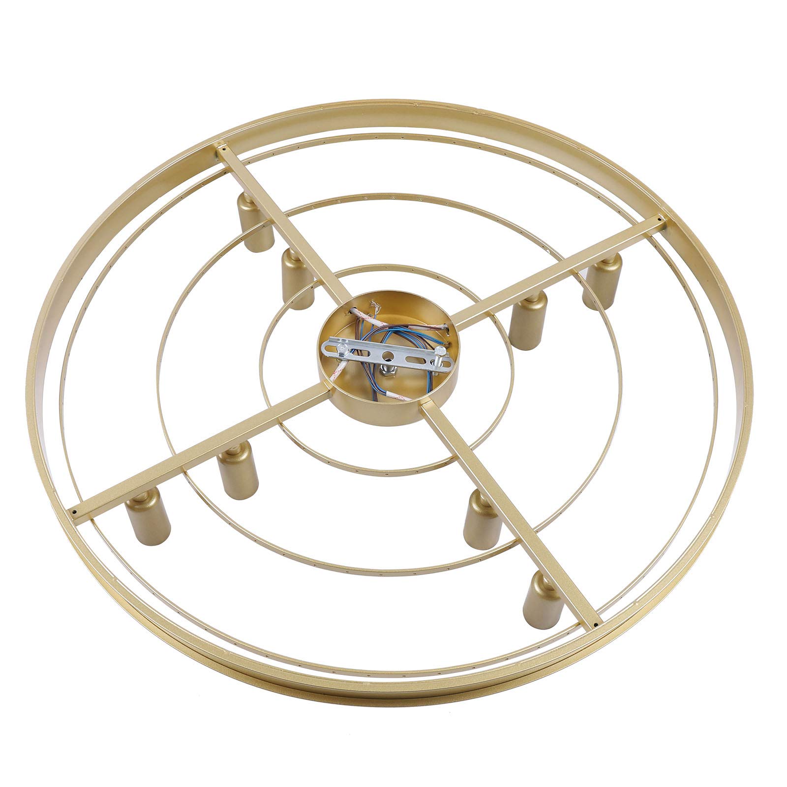 Modern Kronleuchter Kristall, Elegantem Kristall Deckenleuchte, T60cm * H19cm Wohnzimmer Kronleuchter, 8 E14 Lampen Schlafzimmer Esszimmer Hotel Kronleuchter