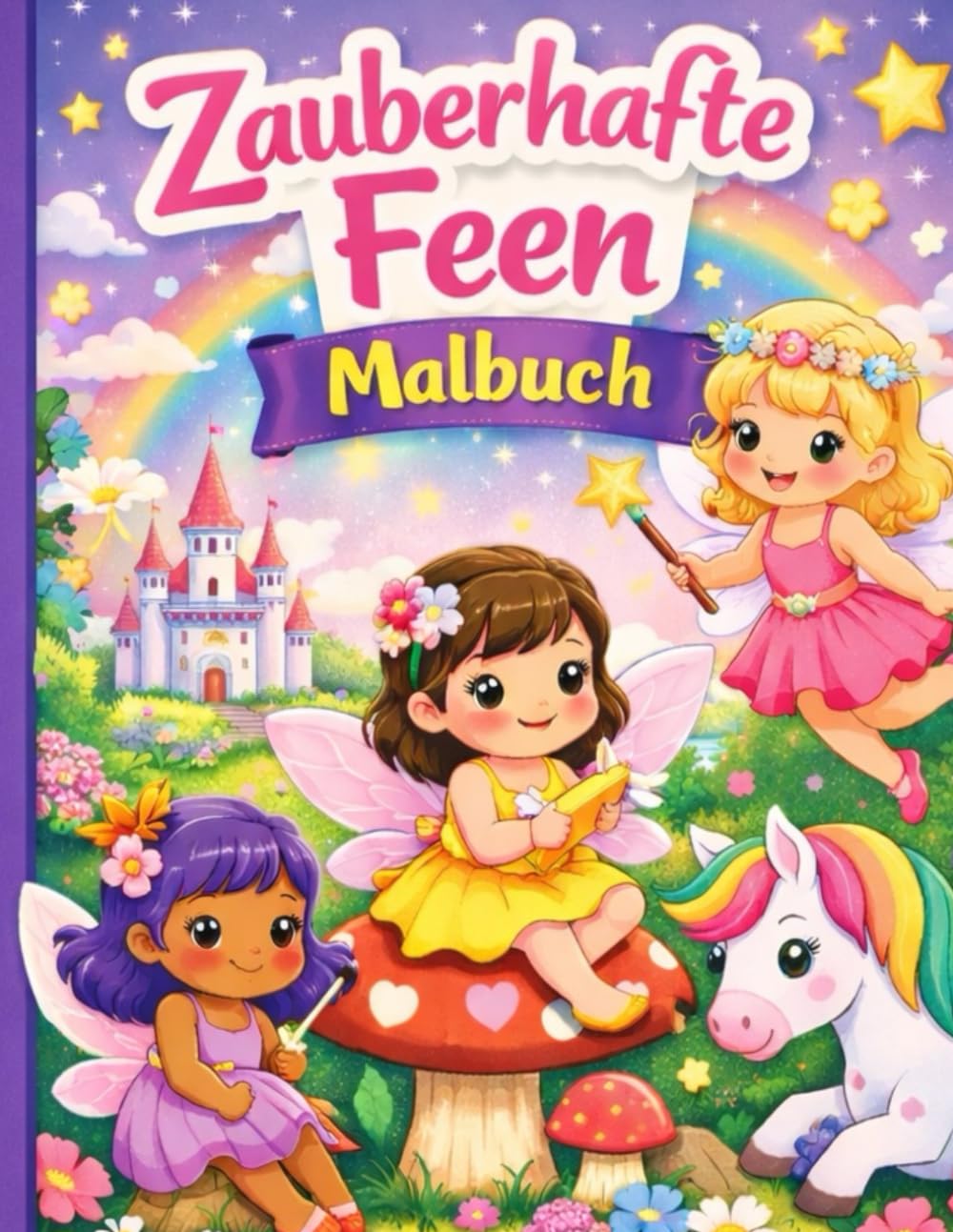 Zauberhafte Feen Malbuch: Liebevoll gestaltete Feen-Motive zum Ausmalen – Fördert Kreativität, Fantasie und Feinmotorik