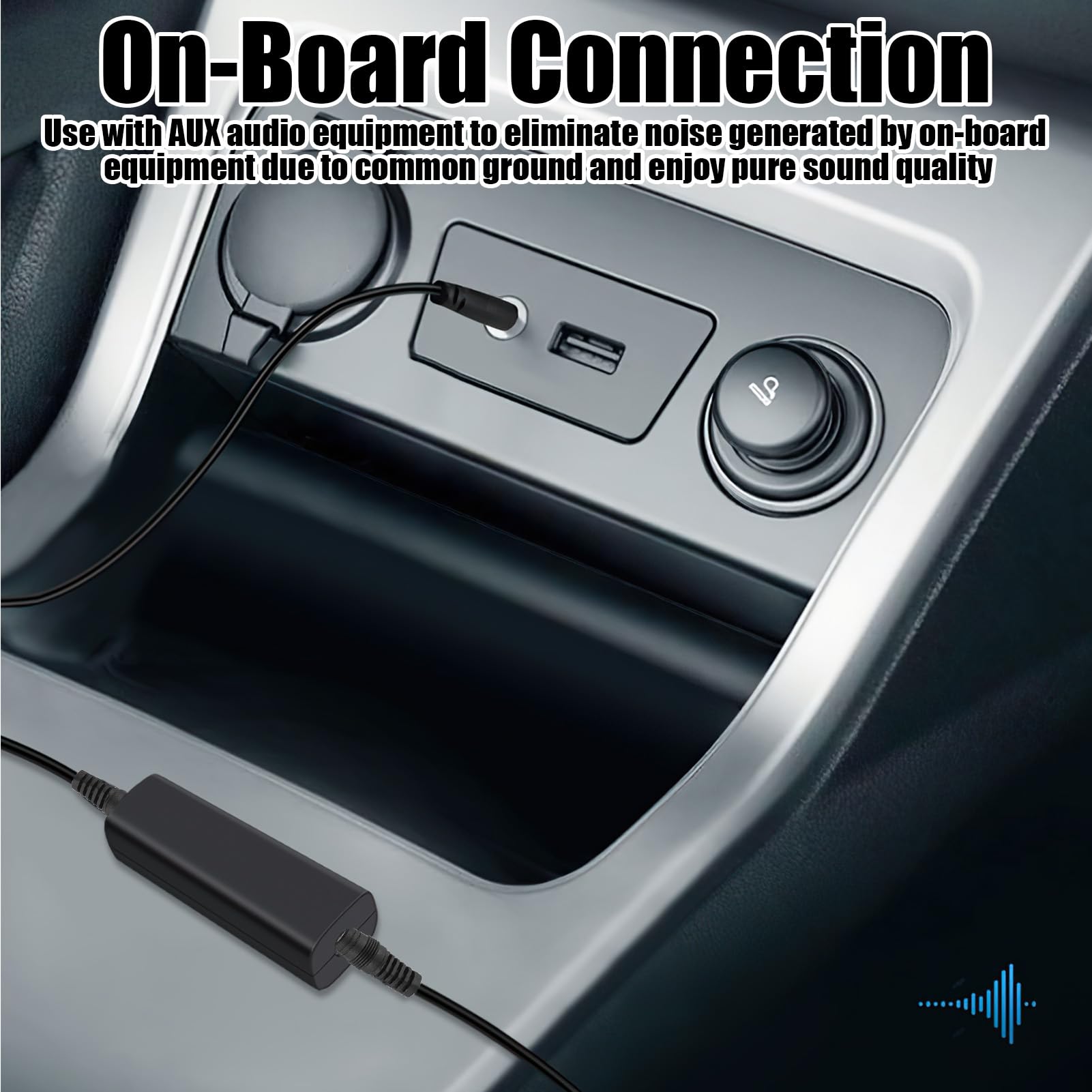 FeinTech ATG00101 Séparateur De Terre Audio, Filtre De Courant De Manteau, Prise Jack 3,5 Mm, élimine Le Ronronnement