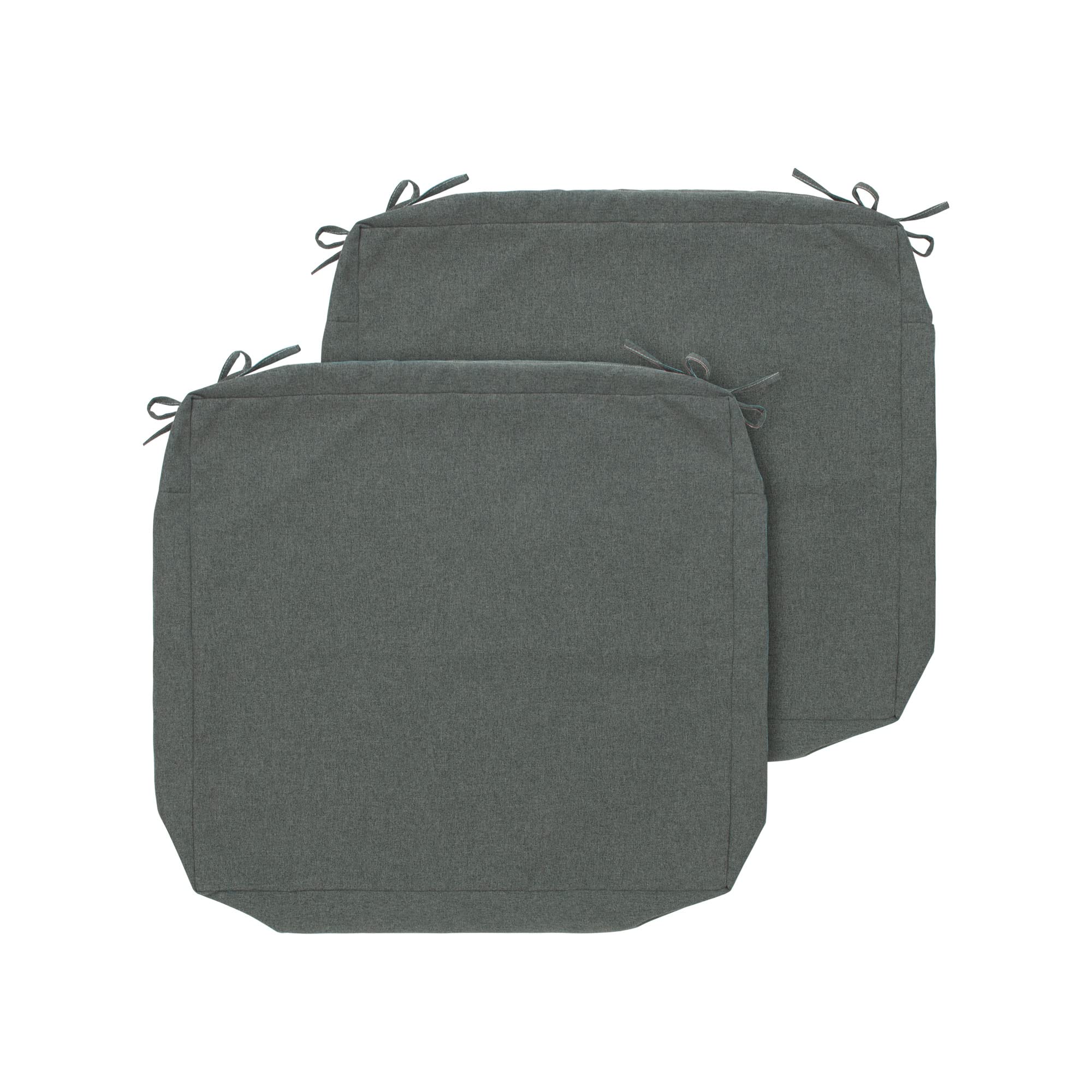 FUNHOME Outdoor Cushion Covers 24 x 24 x 4 inch,Set of 2,Replacement Square Seat Cushion Cover for Patio Furniture Chair,Water Resistant,