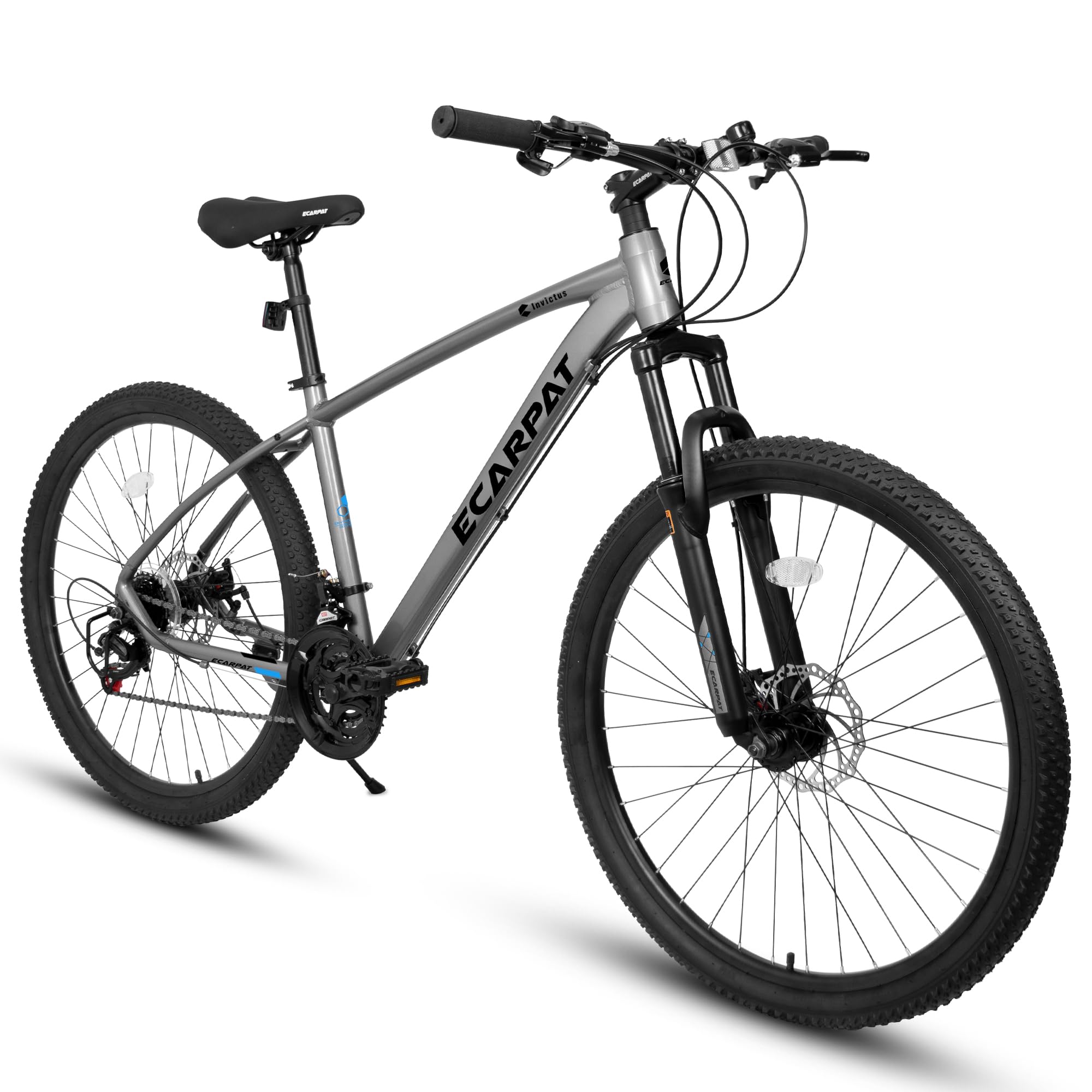 Mountain Bike 27.5 Inch Wheel, 21-Speed Disc Brakes Thumb Shifter, Aluminum Alloy Frame Mens Womens Trail Commuter City Snow Beach Mountain Bikes Bicycles