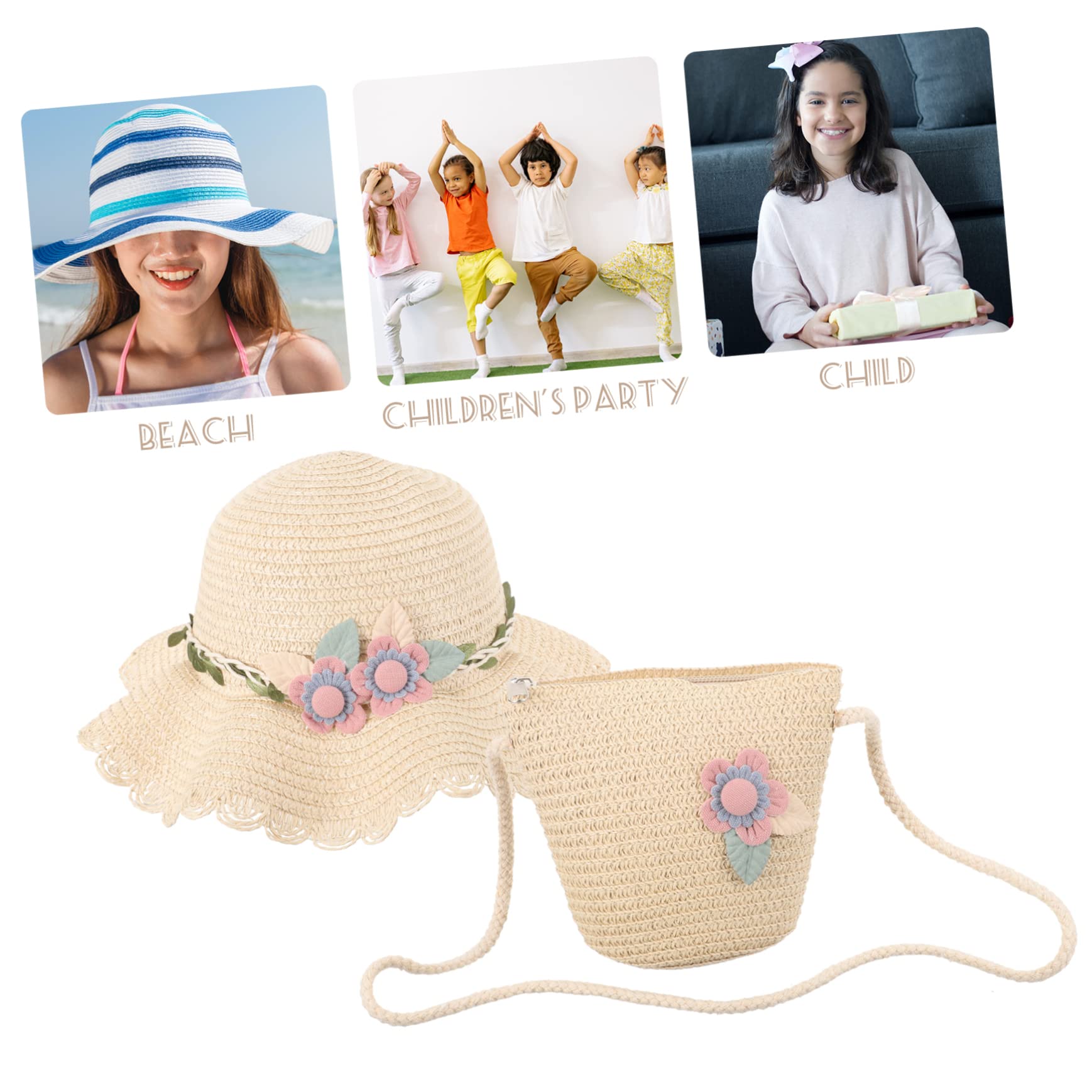 minkissy Sombrero De Sol para Sombrero Flexible para Bebés Sombreros para El Sol para Niñas Gorra De Playa Sombrero De ala Sombrero De Playa para Pequeños Sombrero para Niñas Lindo