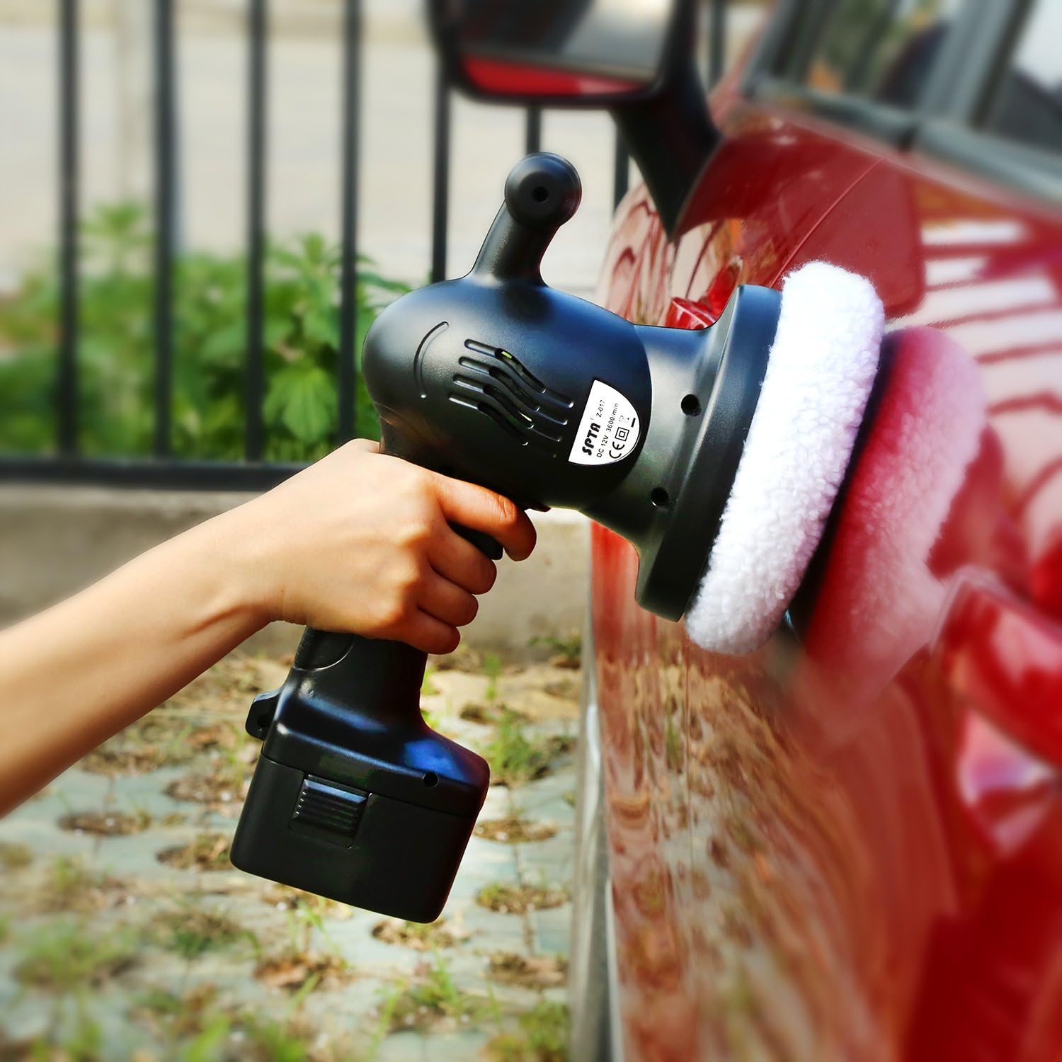 SPTA 5 Inch & 6 Inch Car Polisher Bonnet, Waxers Bonnet Set,Max Waxer Bonnet Polishing Pad for Most Car Polishers for 5 Inch & 6 Inch Car Polisher Pack of 8Pcs : Automotive