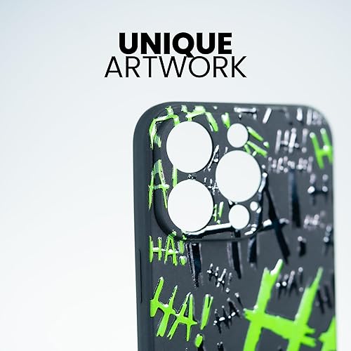 Miniatura 7 de SIMPLYMDRN Funda para iPhone 13 Pro brillante a prueba de golpes de la serie delgada para hombres, 6.1 pulgadas 2021, negro (Jok3ster negro)